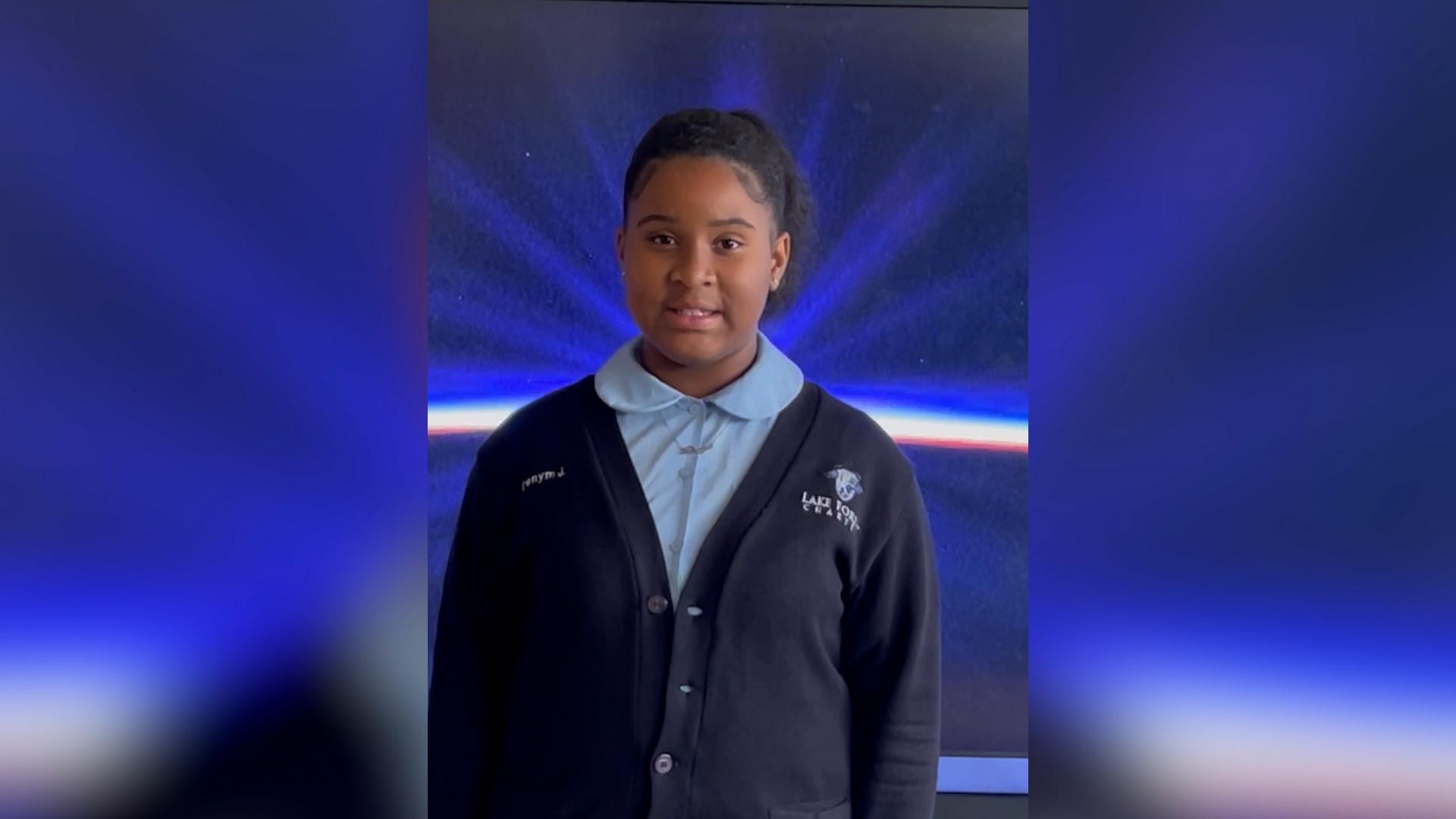 NASA Guidance, Navigation and Control Engineer Lance Landrum answers a question on galaxies from 6th-grader Denym Jones from Lake Forest Charter School.