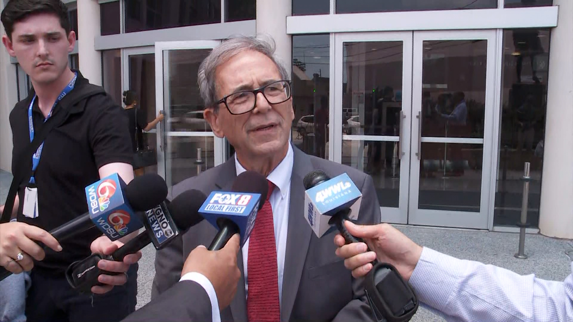 Attorney Glenn McGovern talks to media following the sentencing of a former Jefferson Parish Sheriff's Office deputy convicted of killing Daniel Vallee.