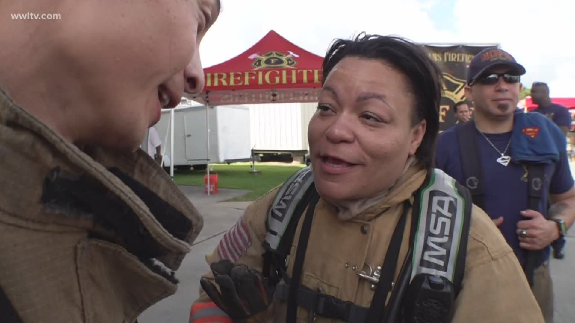As mayor of the so called "city of yes", Cantrell couldn't necessarily say no when the fire department invited her to put on 70 pounds of gear and enter a fire scenario.  