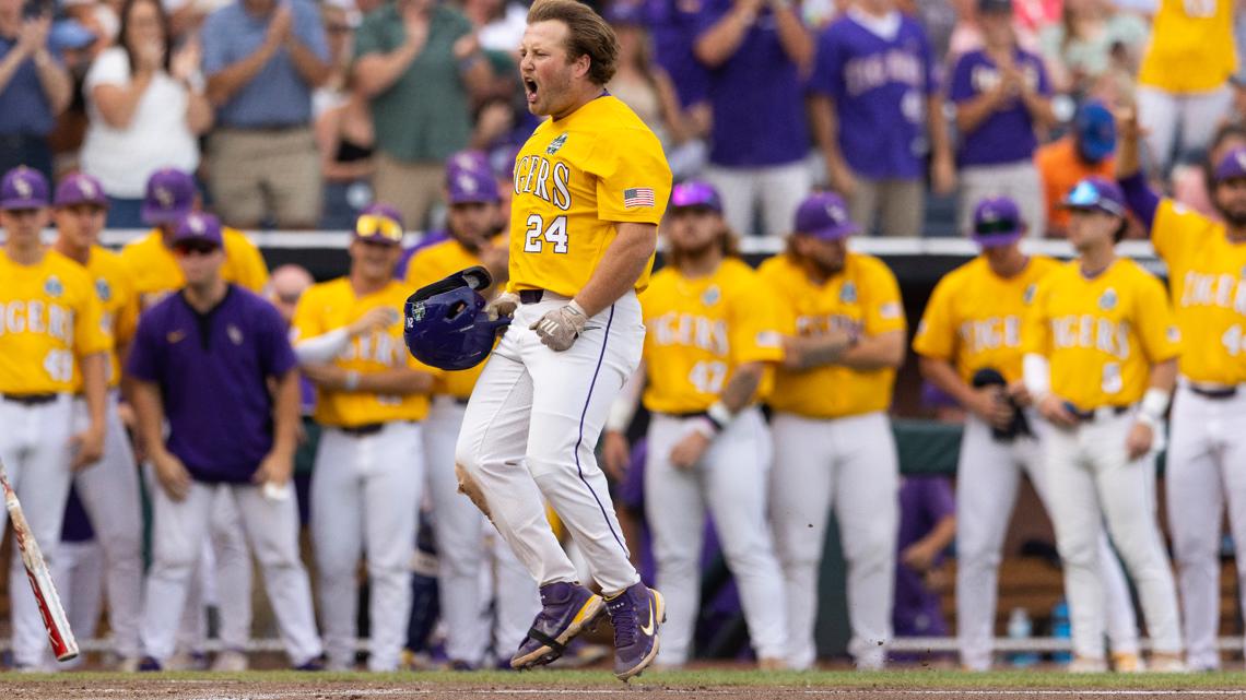 LSU beats SEC rival Tennessee 6-3 at the College World Series with
