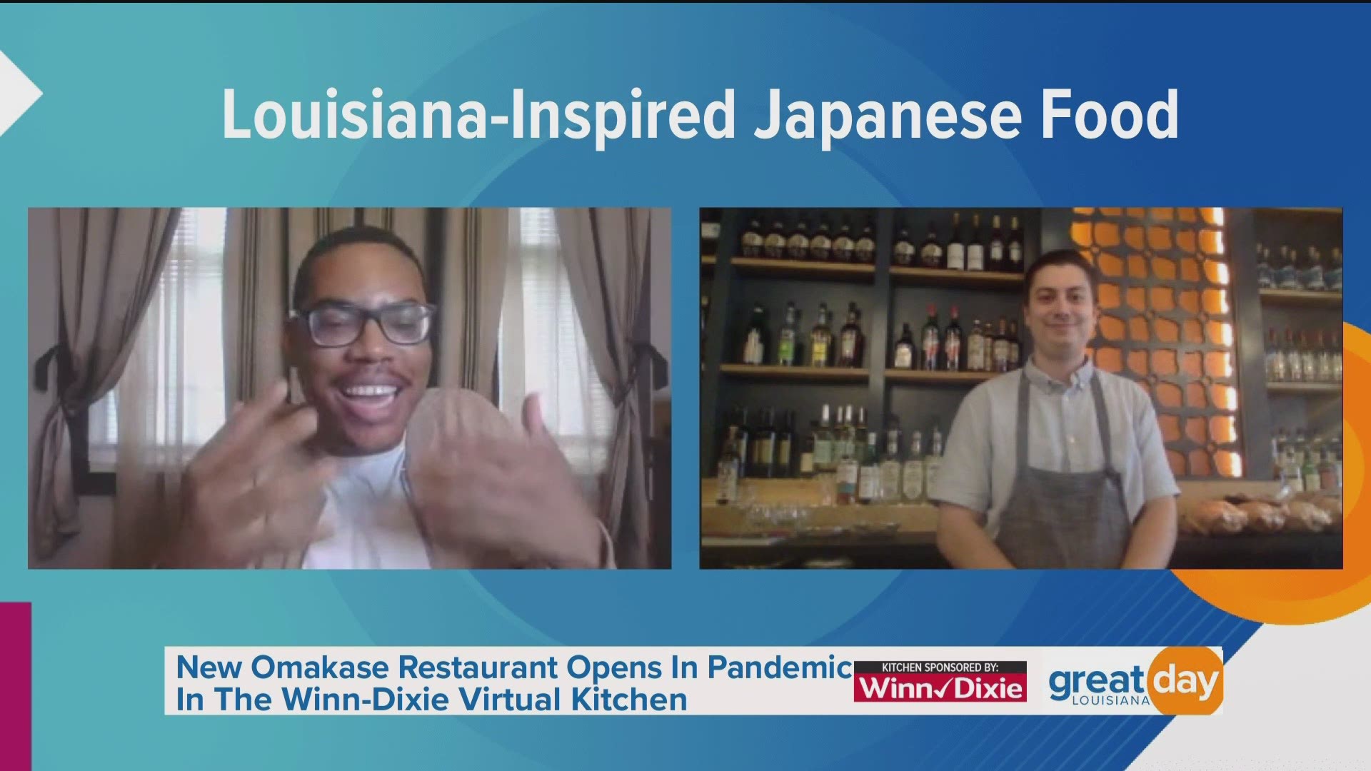 Louisiana-inspired Japanese restaurant, Yo Nashi, cooked a fish dish in the Winn Dixie Virtual Kitchen.