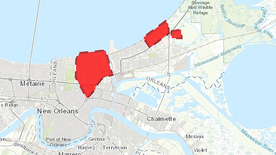 Water Boil Advisory Map Canceled: Boil Water Advisory For Large Parts Of New Orleans | Wwltv.com