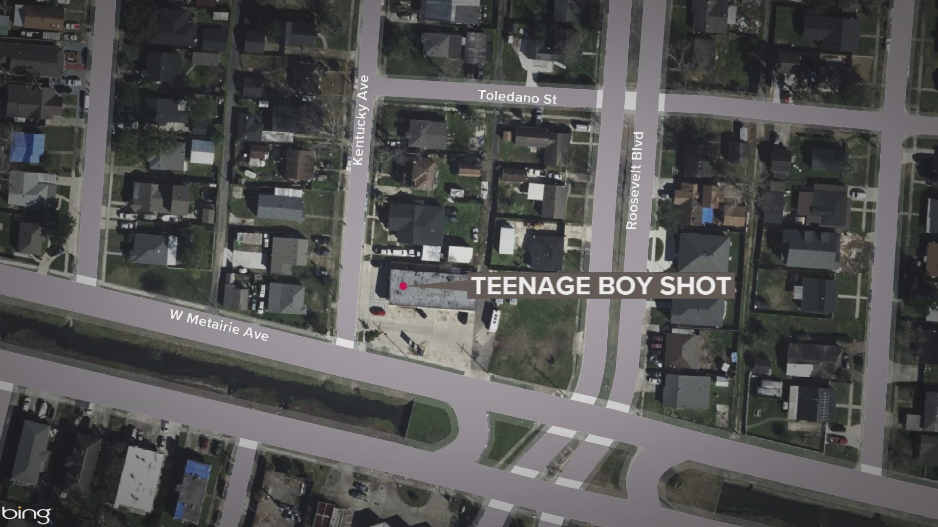 Police said the shooting happened near West Metairie and Kentucky Avenues.