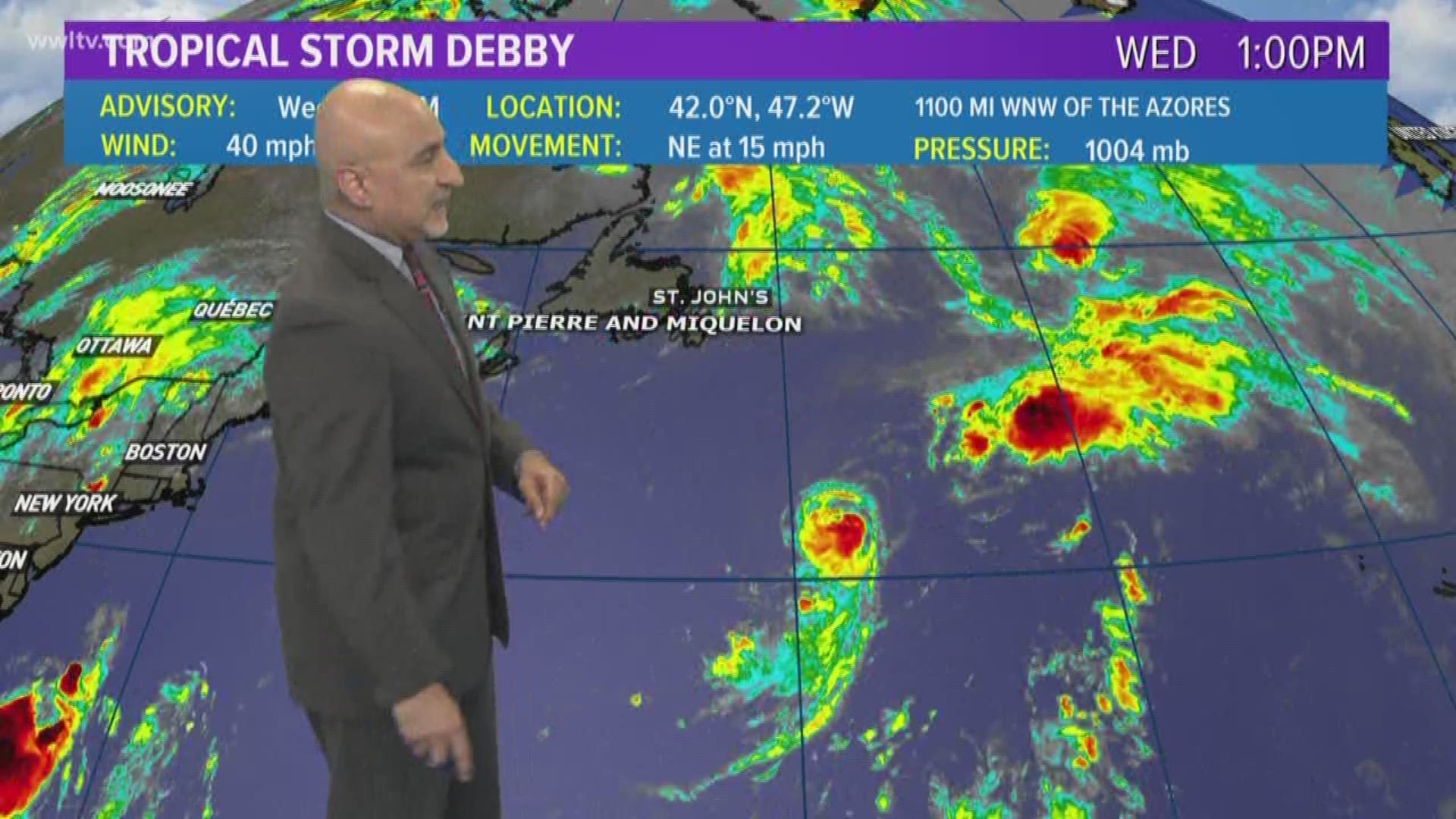 Chief Meteorologist Carl Arredondo and the Wednesday evening Tropical Update