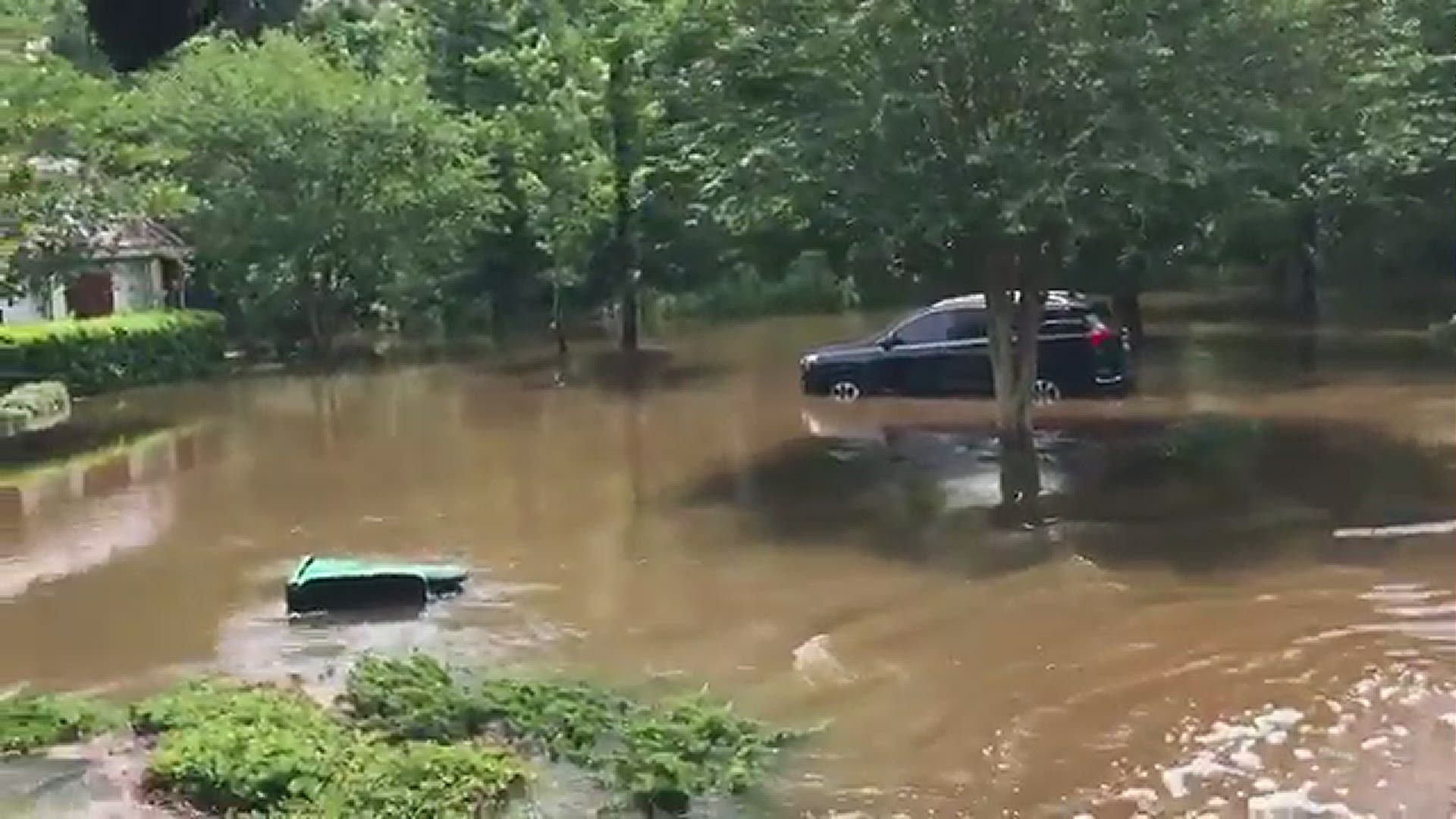 The flooding had not let up in the Bedico Creek area Friday morning. In some cases it rose.