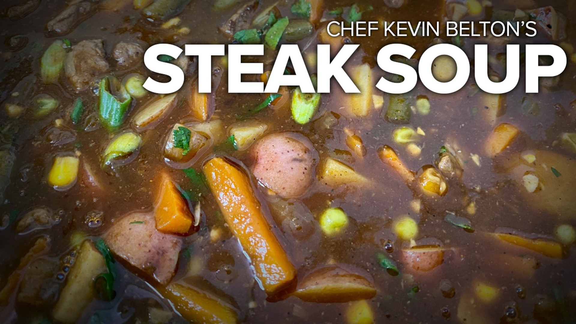 I'm not a big steak eater, but I know a lot of people who are. We ALL love this hearty steak soup!