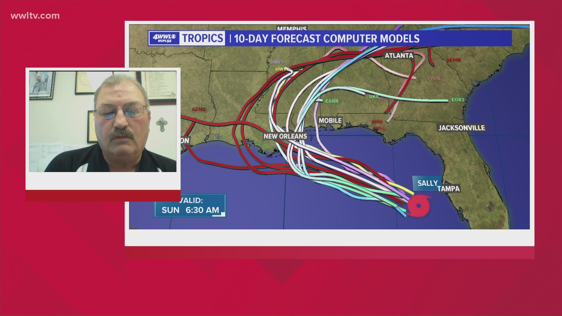 Brian Adams with the Emergency Management Agency in Hancock County, Mississippi is telling residents, especially in the trouble areas, to get ready to move out.