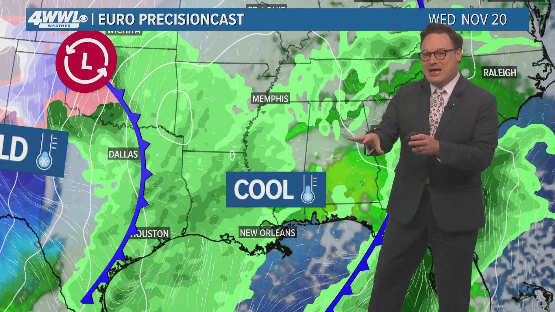 Chief Meteorologist Chris Franklin says expect a gorgeous weekend with sunny skies. Next week expect rain on Tuesday as a cold front heads our way.