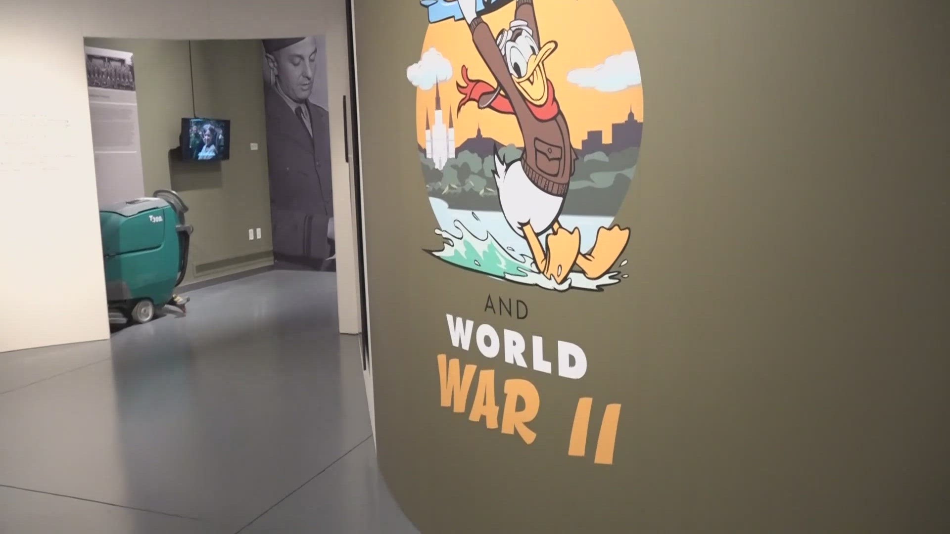 There are 550 rare historical objects including mini videos that showcase how Disney supported troops.