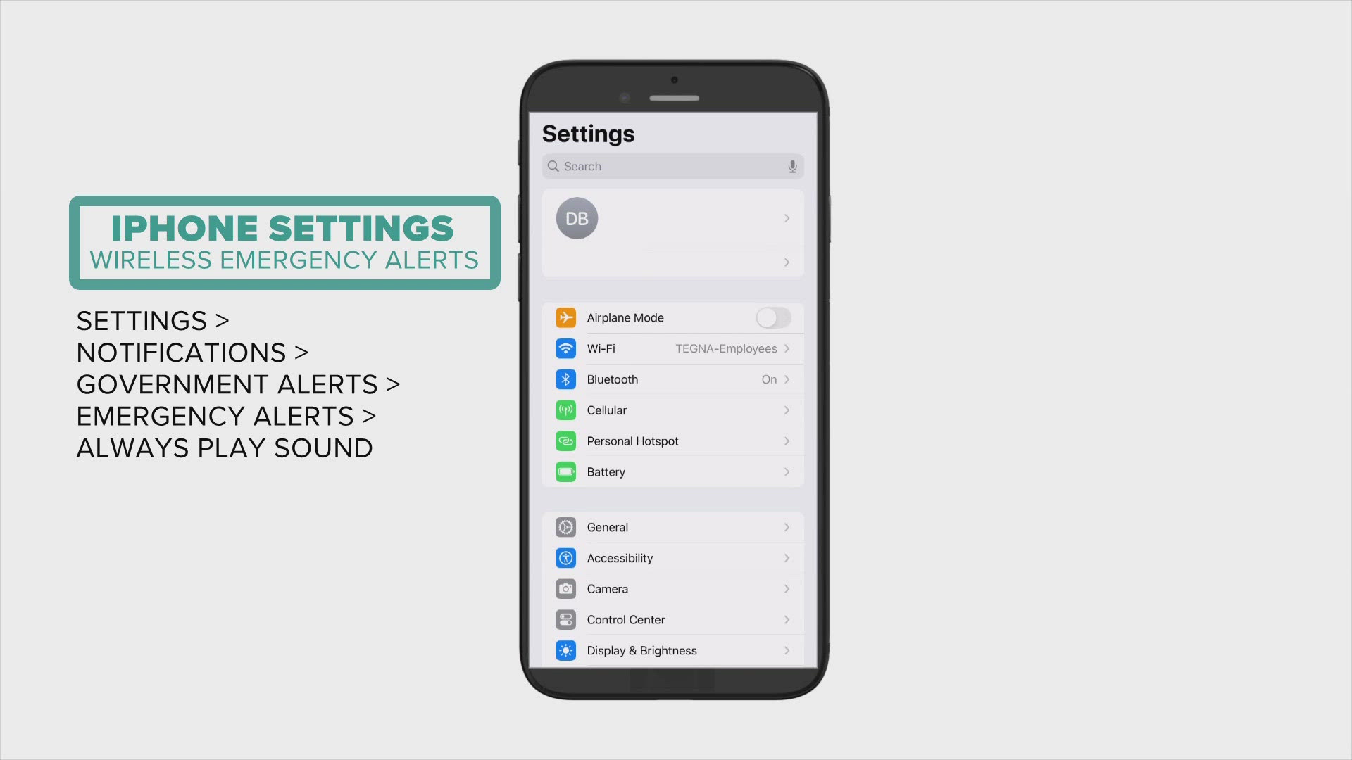 WEA alerts will sound on all phones in a specific area. 