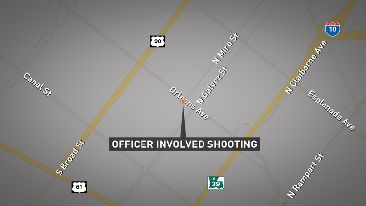 NOPD Officer shot on Orleans Ave