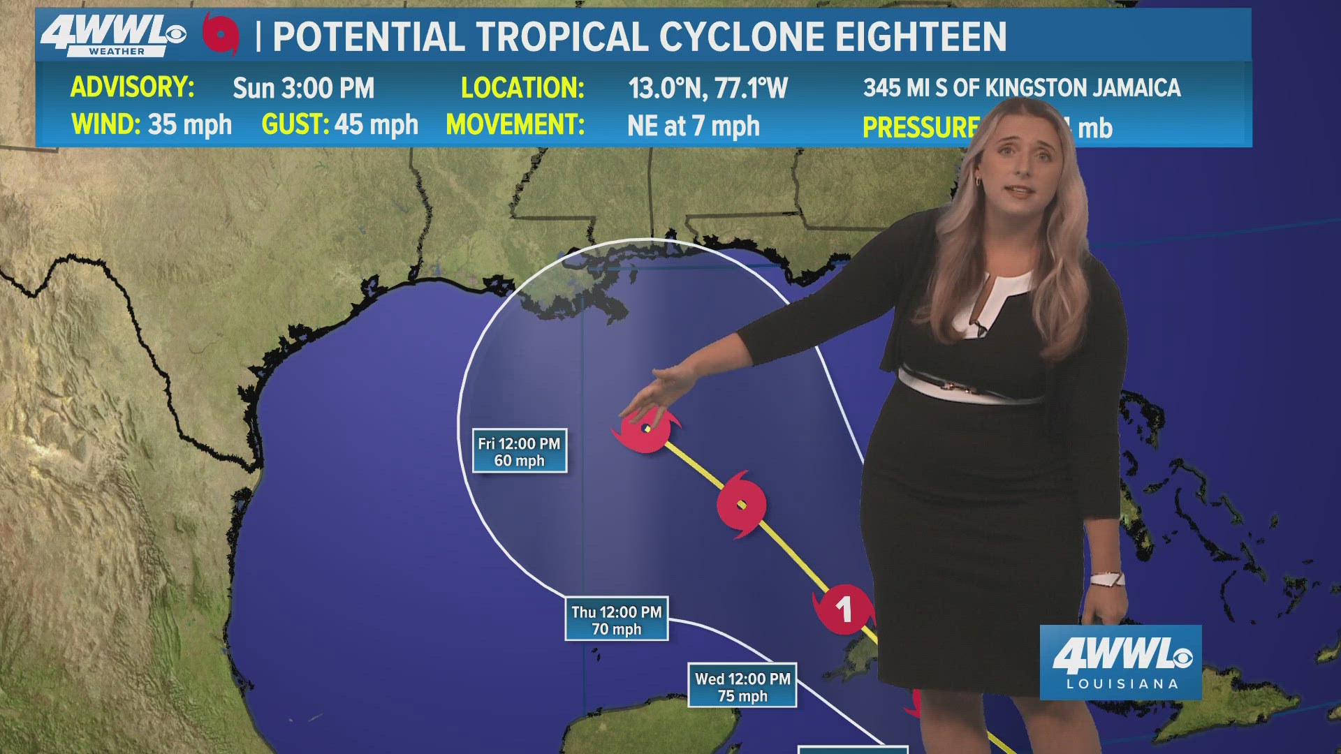 Meteorologist Alexa Trischler has the latest updates on the impacts of Potential Cyclone 18. 