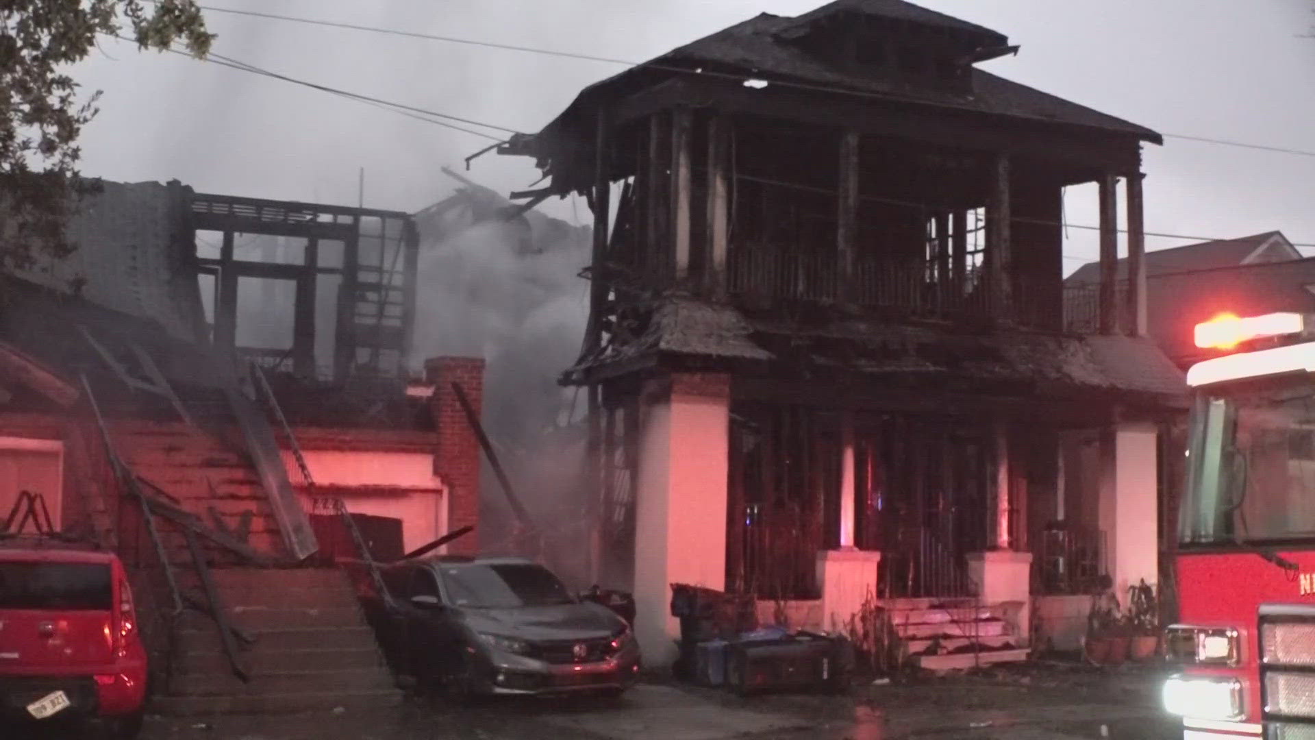 The New Orleans Fire Department is investigating a fire in Mid-City that took place on Norman C. Francis tore through two homes just after 2 a.m.