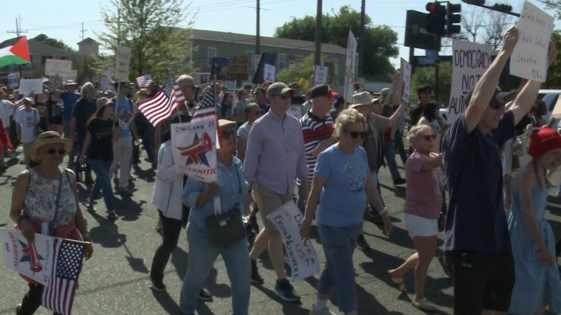 Of289 Example ‘No Kings’ march, rally in New Orleans as part of nationwide day of ...