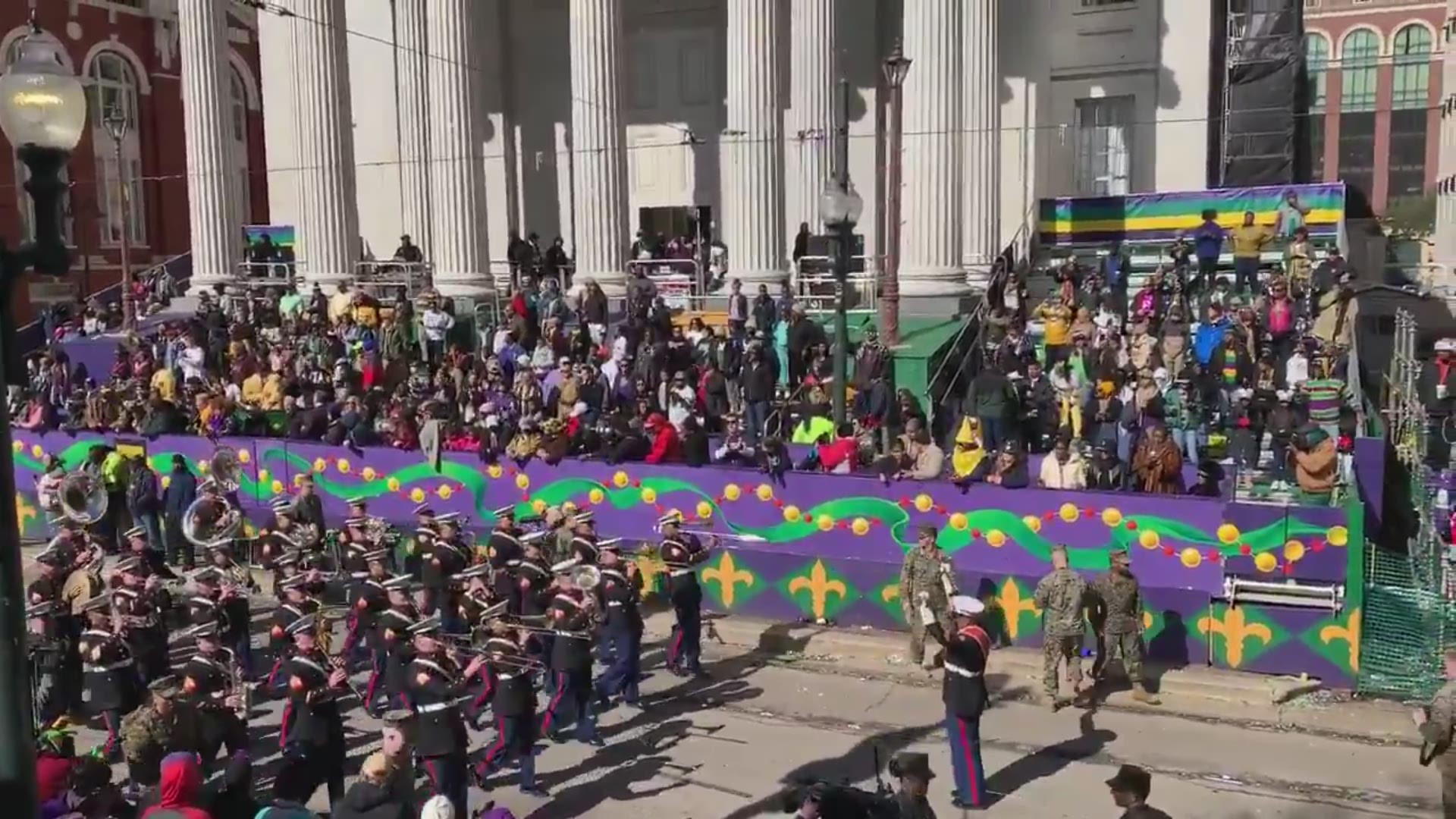 It wouldn't be Mardi Gras in New Orleans without the U.S. Marine Corps Marching Band.