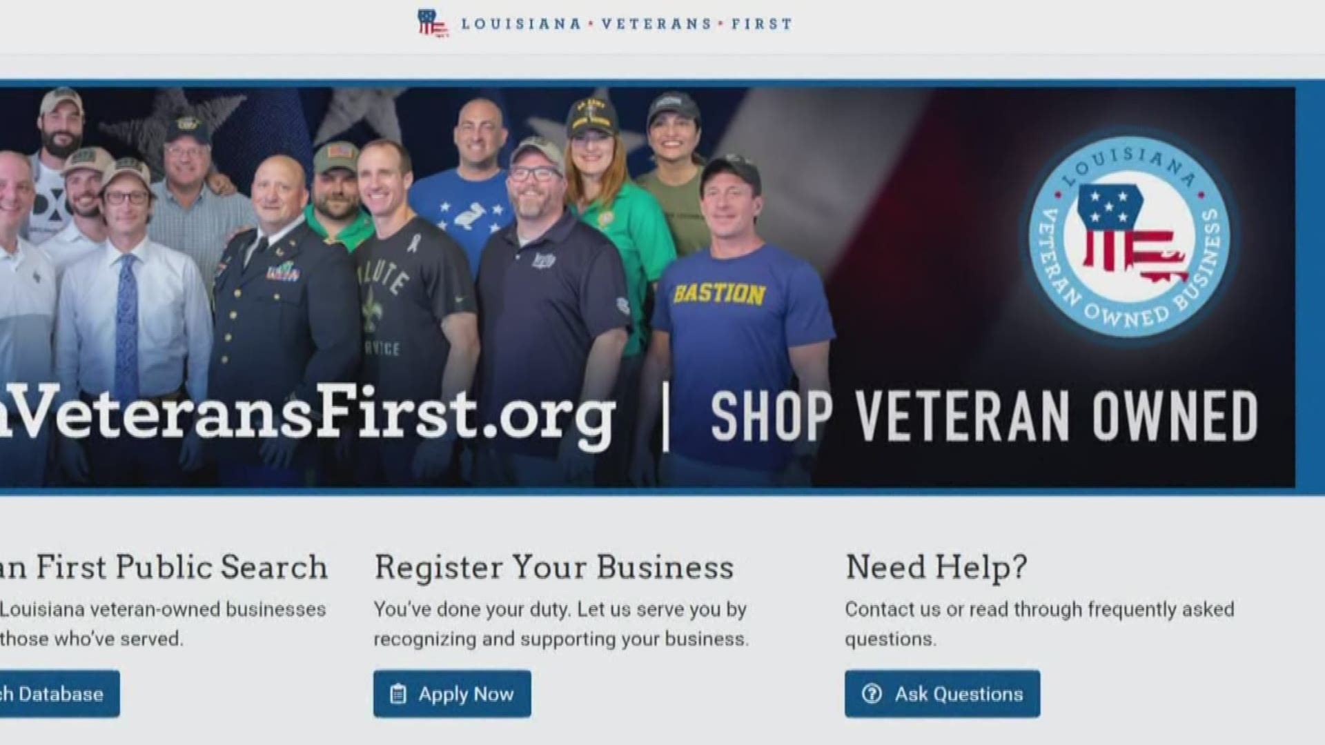If a consumer wants to support veterans, they can search the database for businesses.