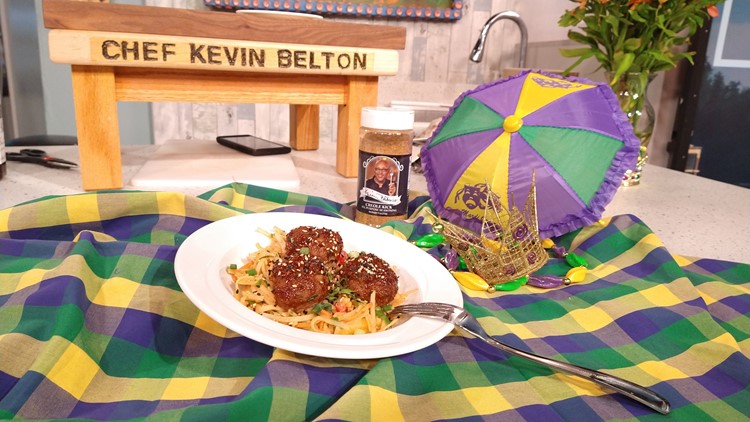 Recipe: Chef Kevin Belton's Peanut Noodles with Asian Glazed Meatballs