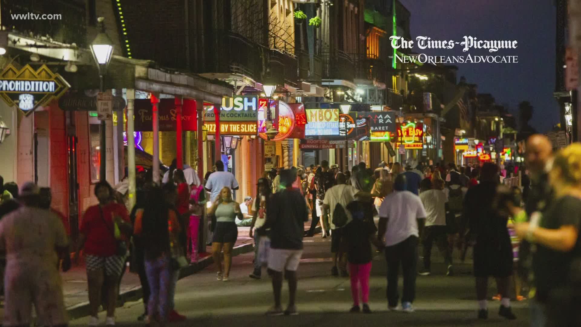 New Orleans city officials are concerned after seeing crowds on Bourbon Street this weekend.