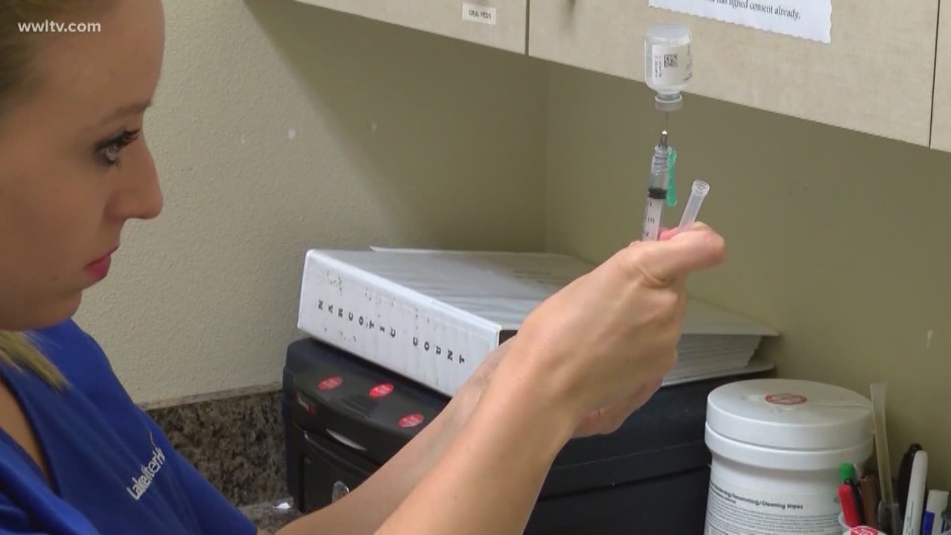 Right now, MedPharmics, LLC in Metairie, is testing two different treatments for the flu.