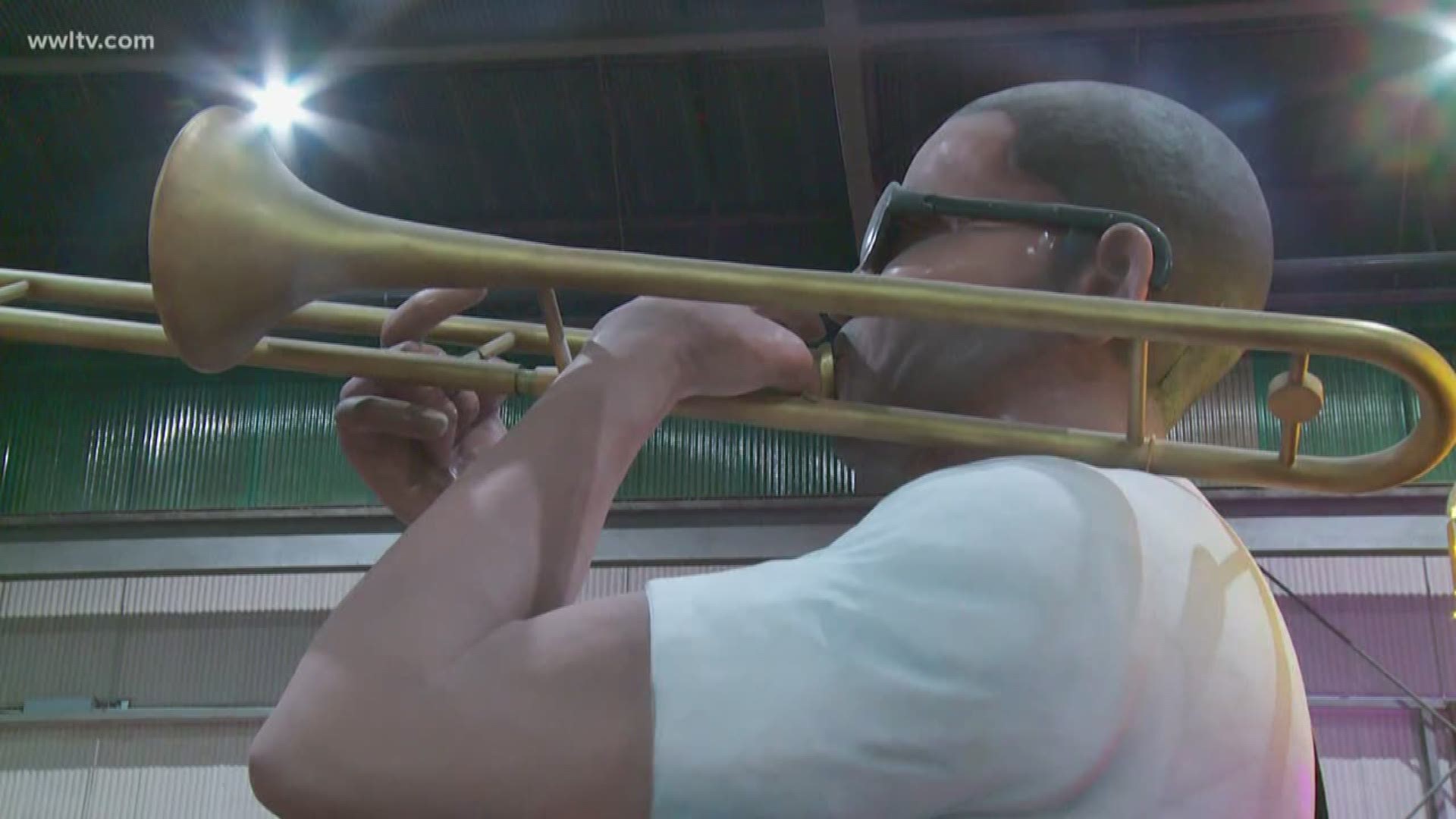 An animated Trombone Shorty float will roll in the Krewe of Freret parade Saturday. Look for it!