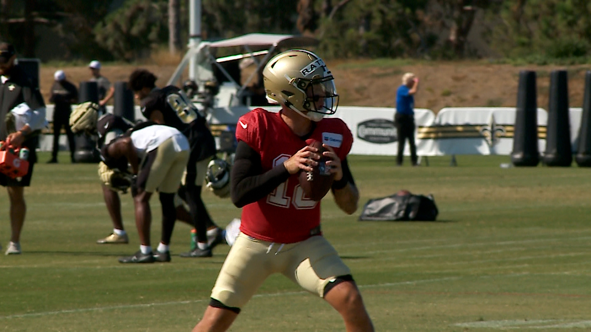 The New Orleans Saints continue the team's 2024 NFL training camp at UC-Irvine in Orange County, Calif., on Monday, Aug. 5.