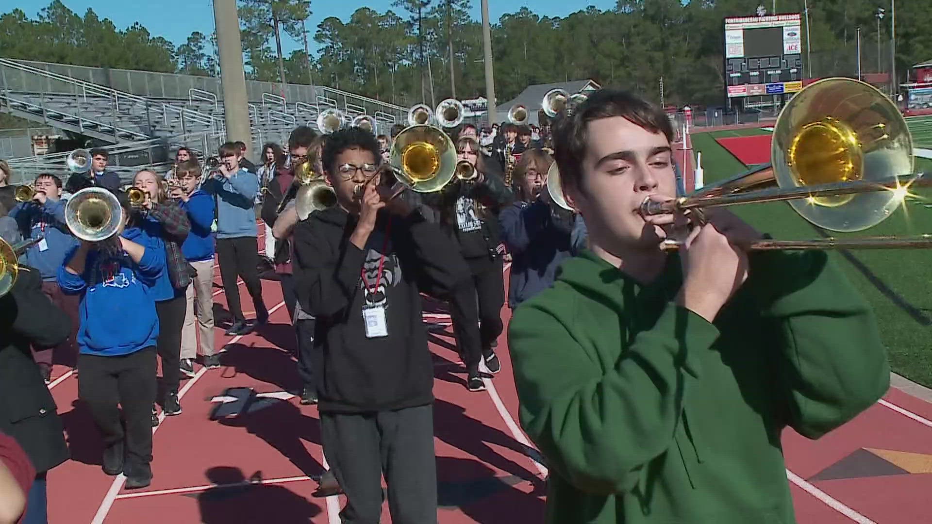 Mardi Gras Bands Week 1: Fontainebleau High Crimson marching band strikes a chord on the parade route