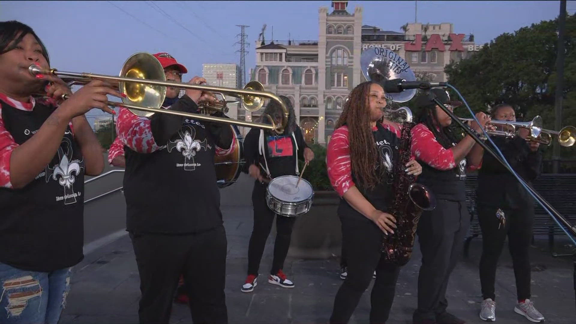 The Original Pinettes Brass Band performs live!