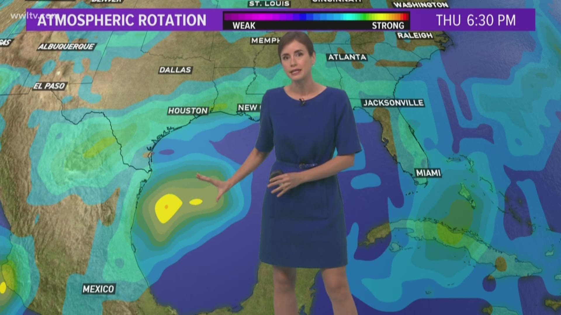 Meteorologist Alexandra Cranford has a look at the tropics on Saturday, August 17, 2019.