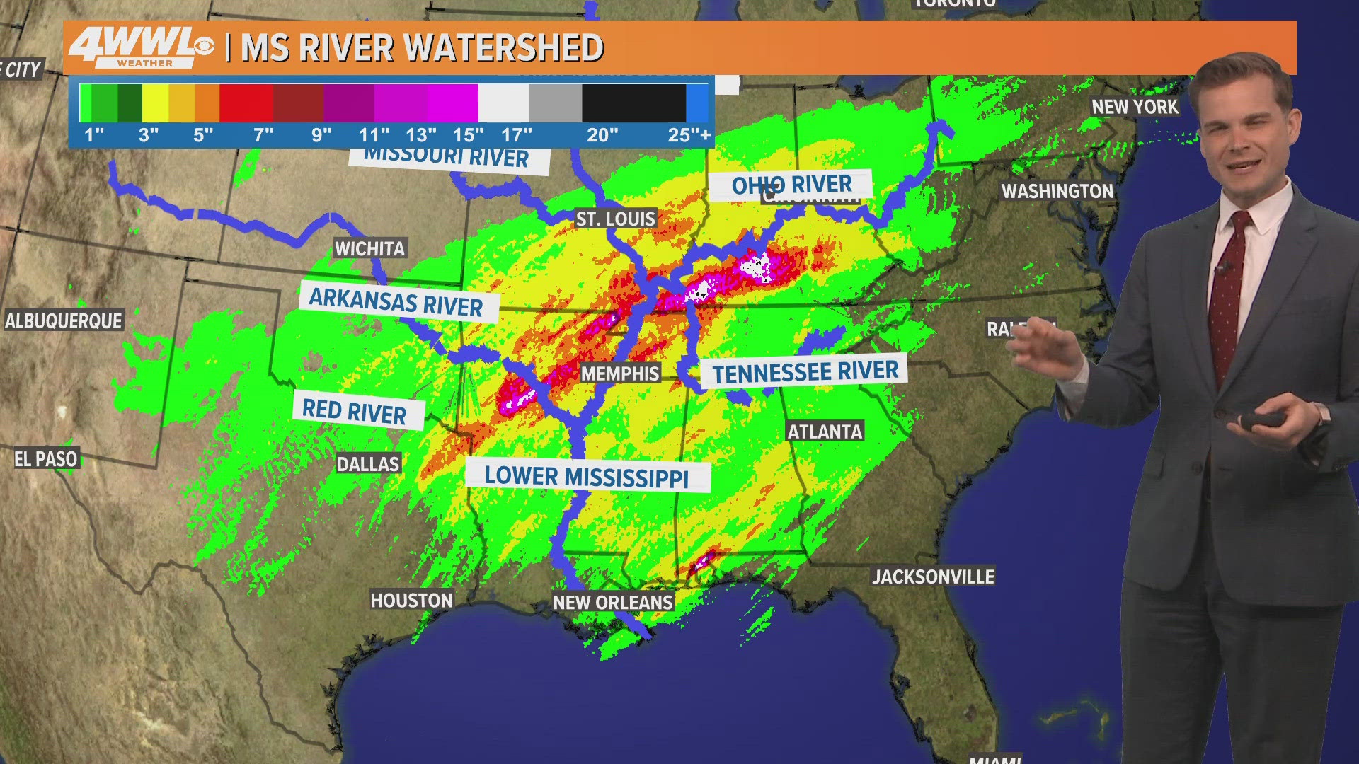 Meteorologist Payton Malone explains why the Mississippi River level is expected to rise in the coming month.