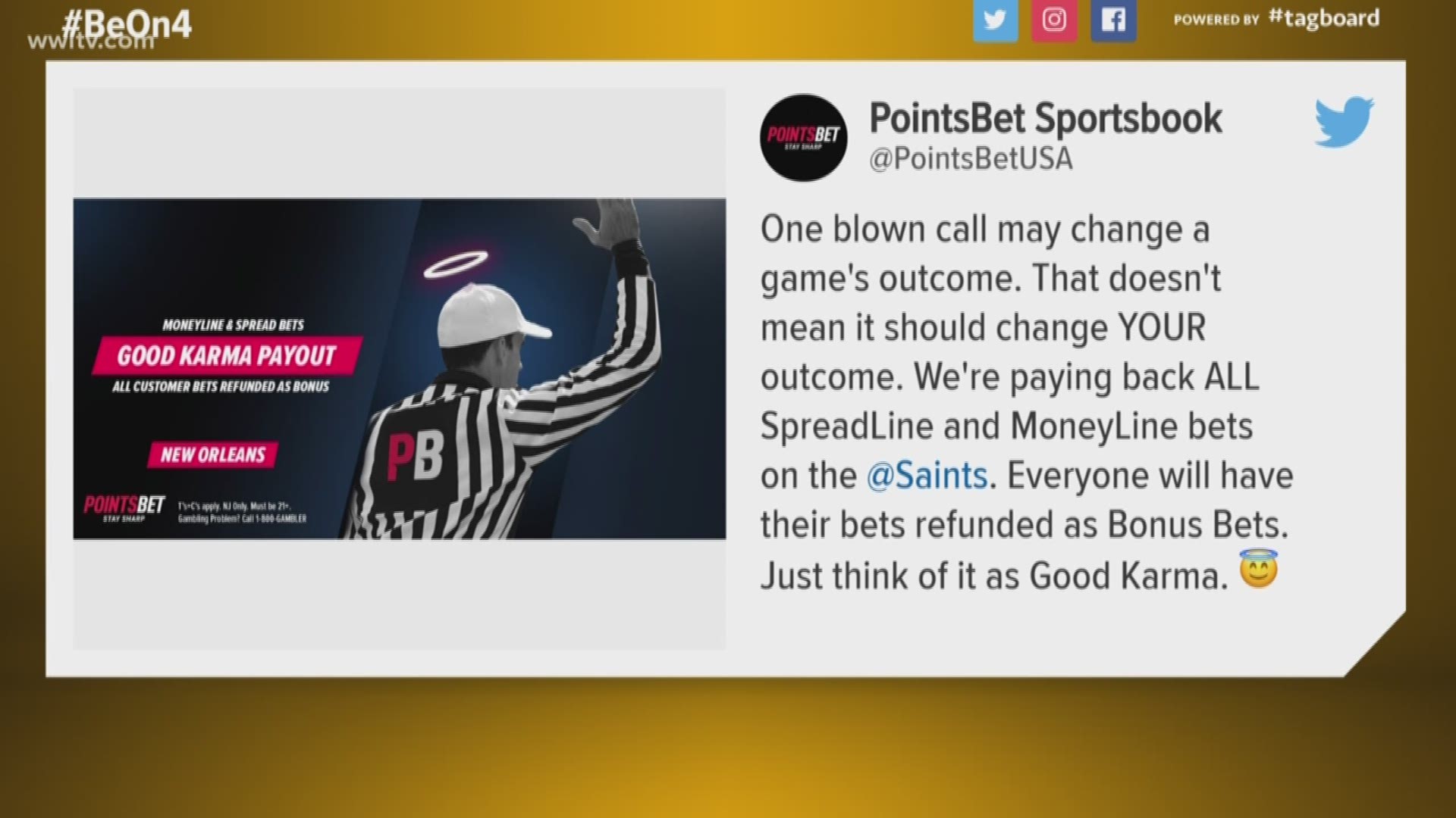 They people who made the bets won't get cash refunds, they have been refunded as bonus bets.