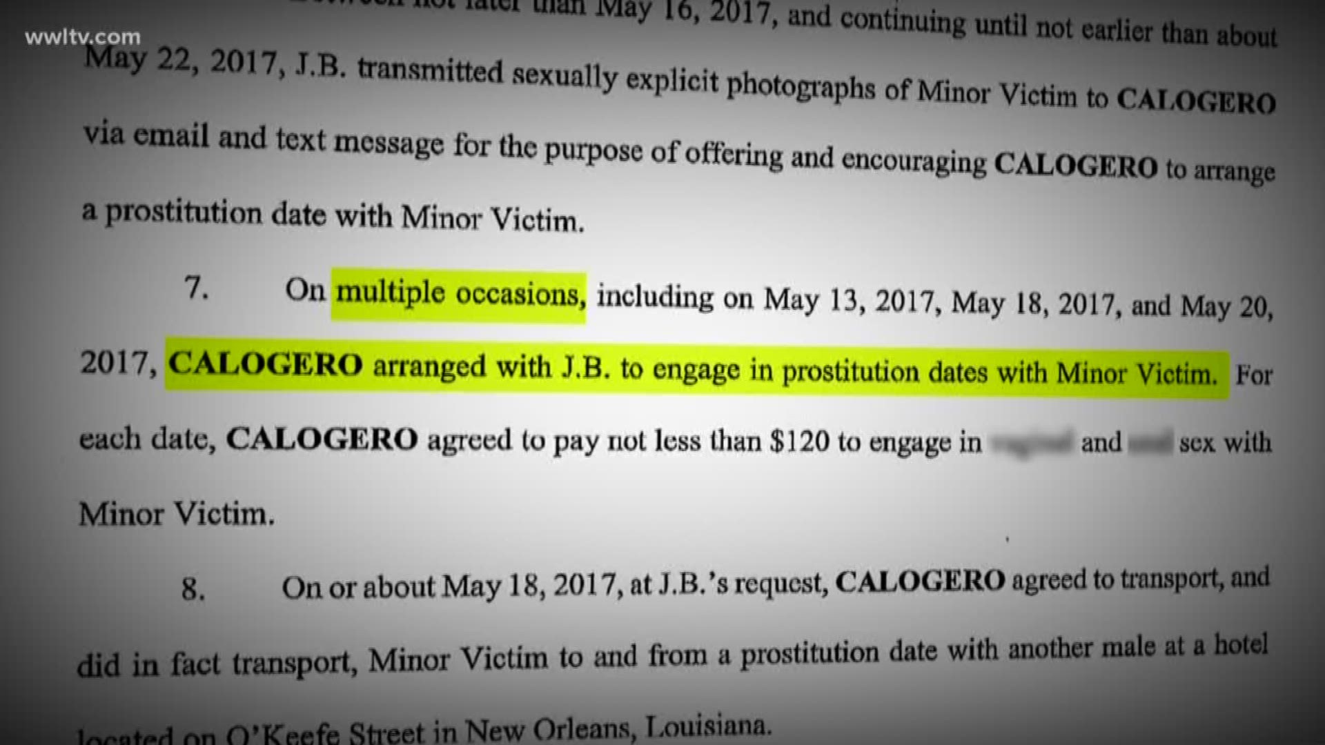 Son of former La. chief justice charged with sex trafficking of a minor