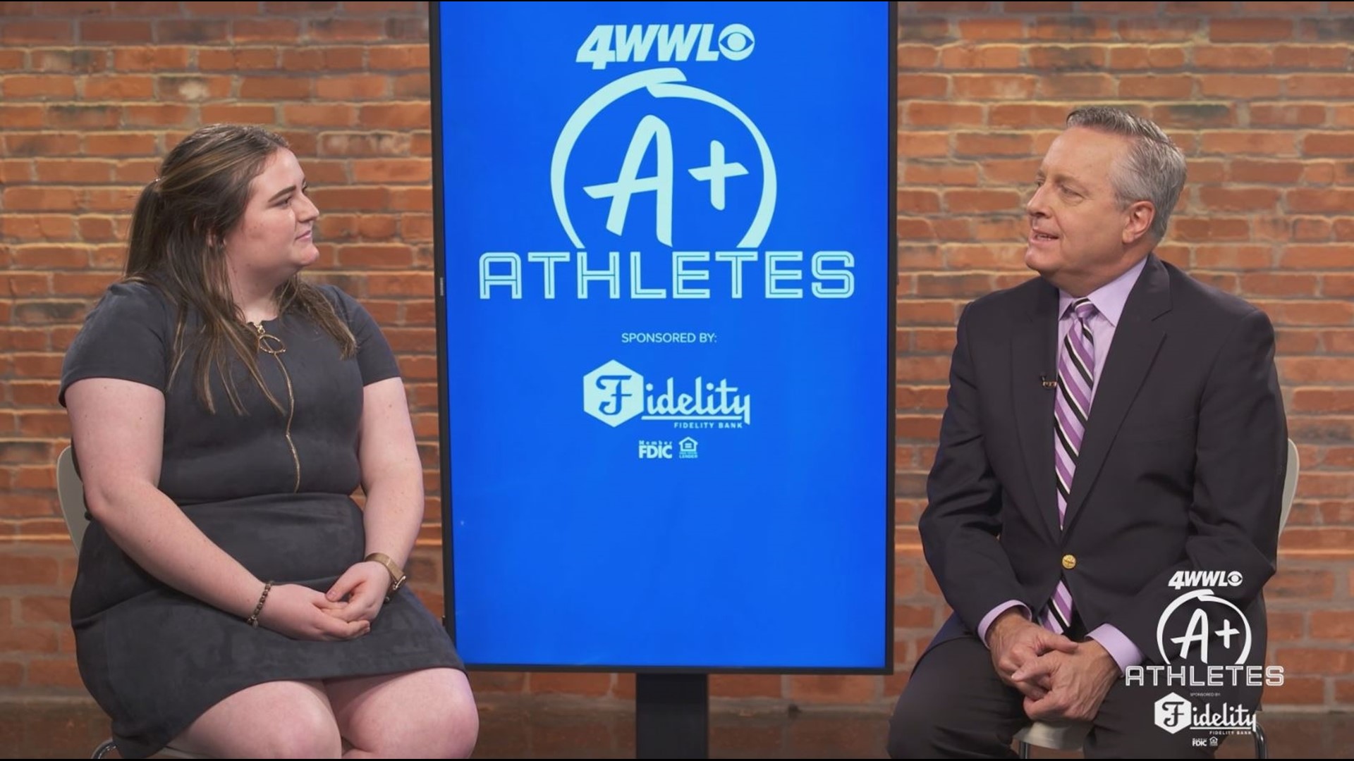 WWL-TV is honoring athletes who excel on and off the field, like Ellender High's Katelyn Dryden.