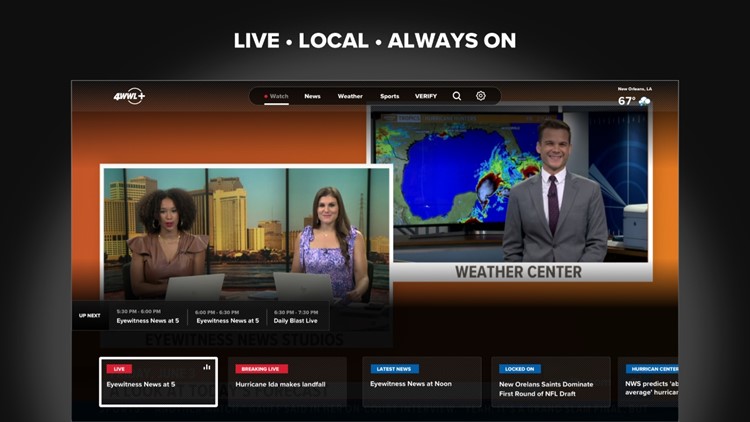 Watch WWL+ for free on Roku and Amazon Fire TV