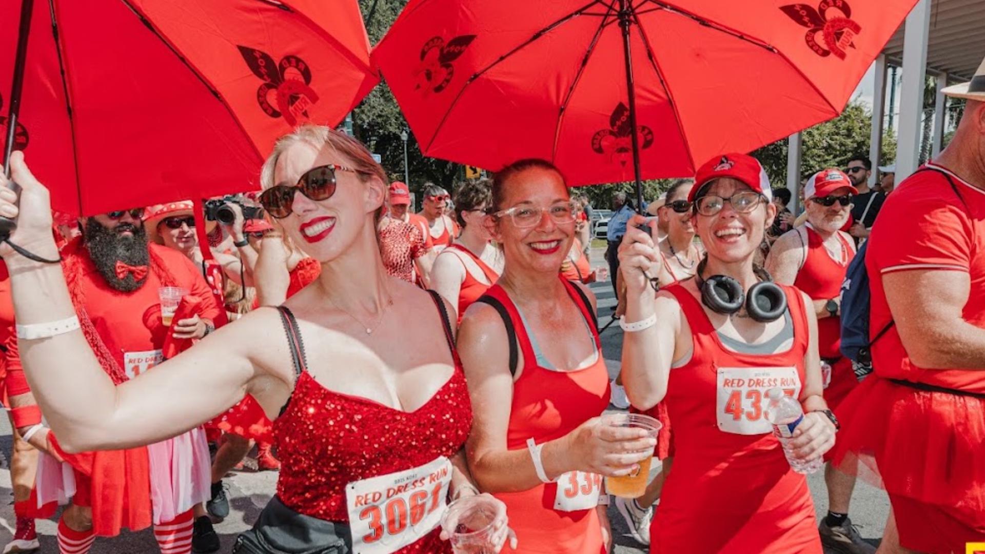 red dress run Unisex X-Large / Cotton The most glamorous New Orleanians come out in August to show off their finest fashions Red Dress Run returns to