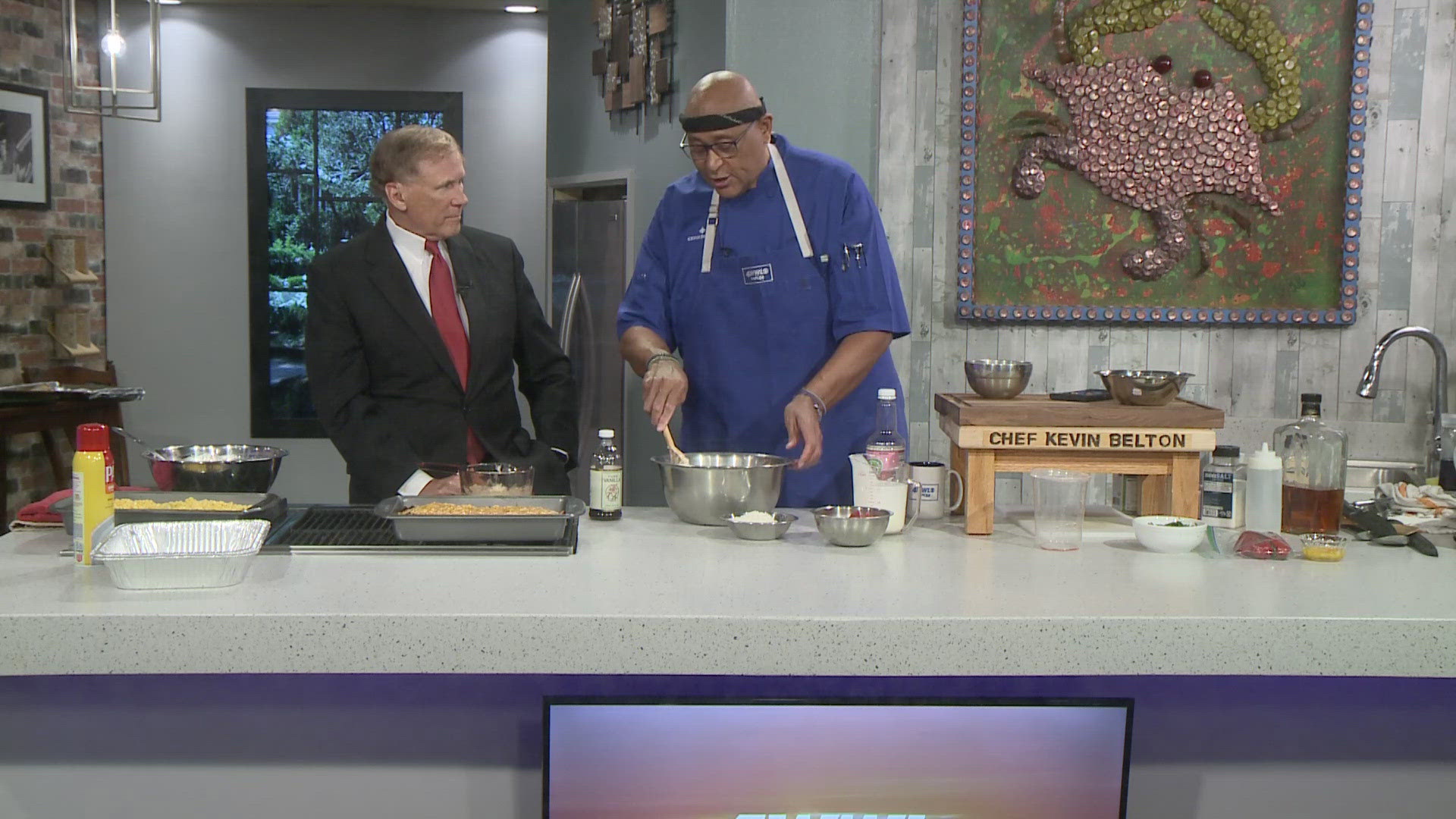 Chef Kevin Belton is cooking it up in the WWL kitchen for National Bread Pudding Day.