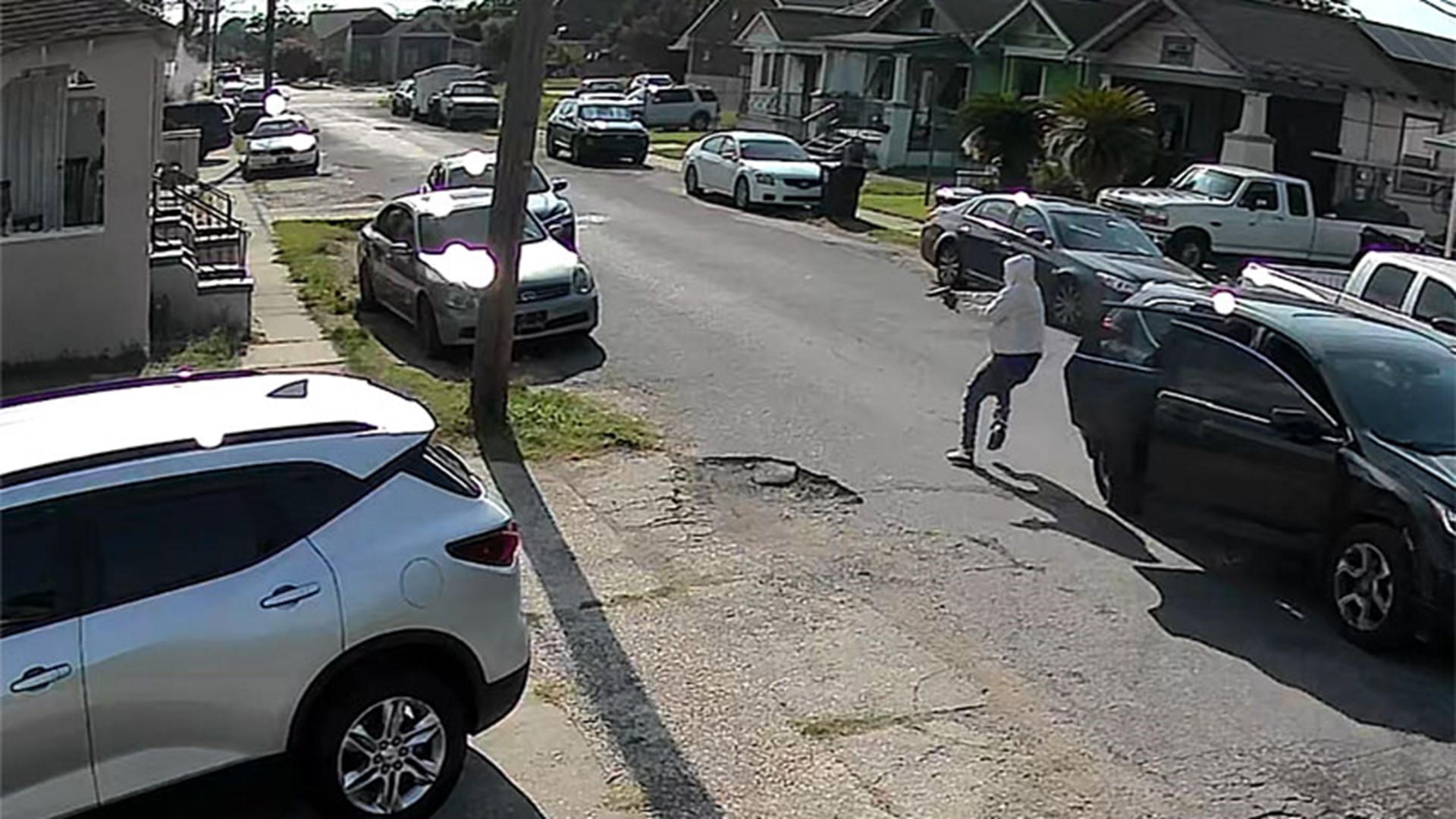 Video of a shooting on Industry Street Sunday that left two women injured.