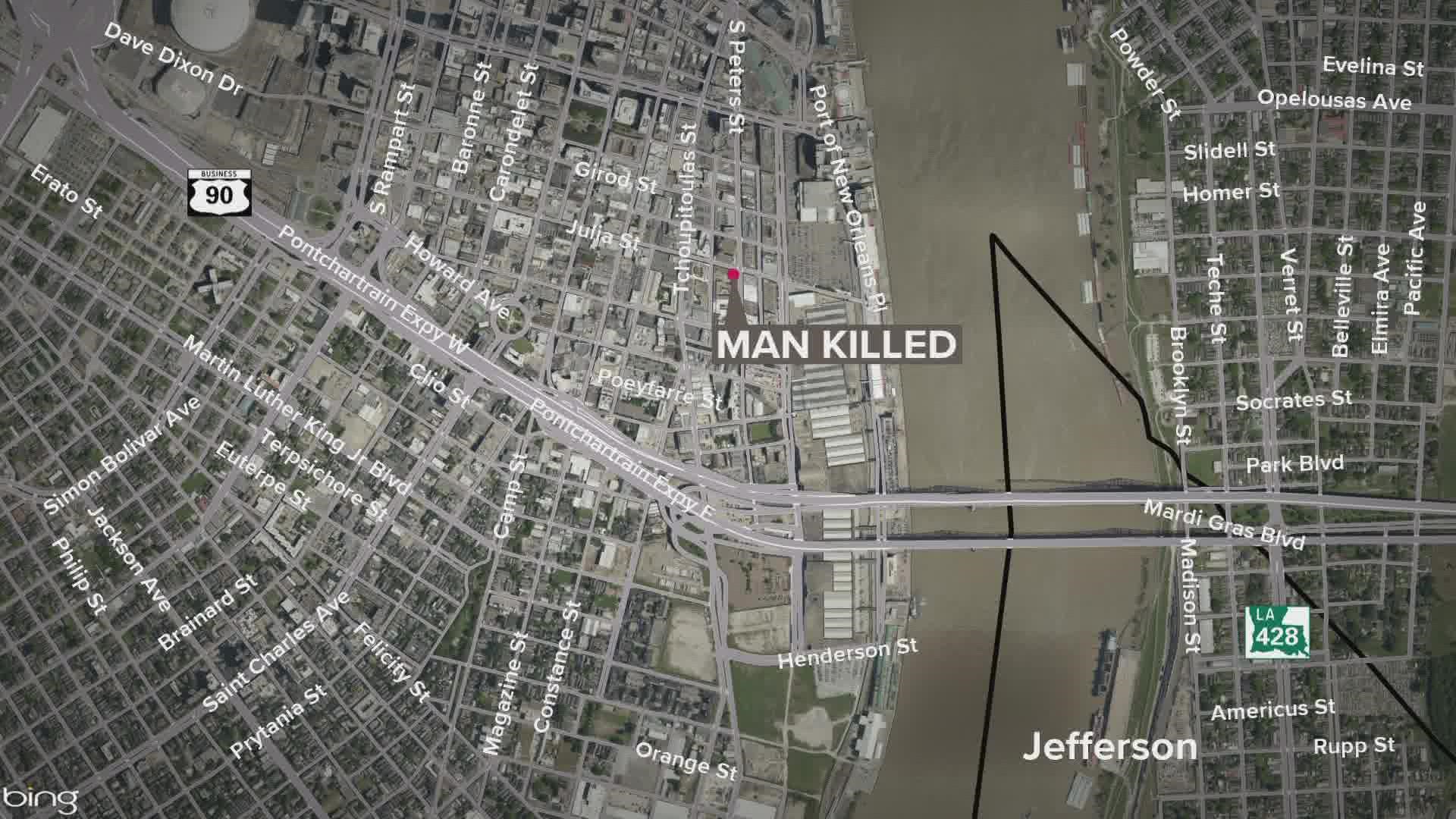 Man shot dead on Julia Street