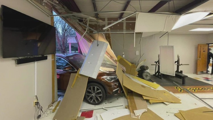 SUV crashes into Slidell classroom
