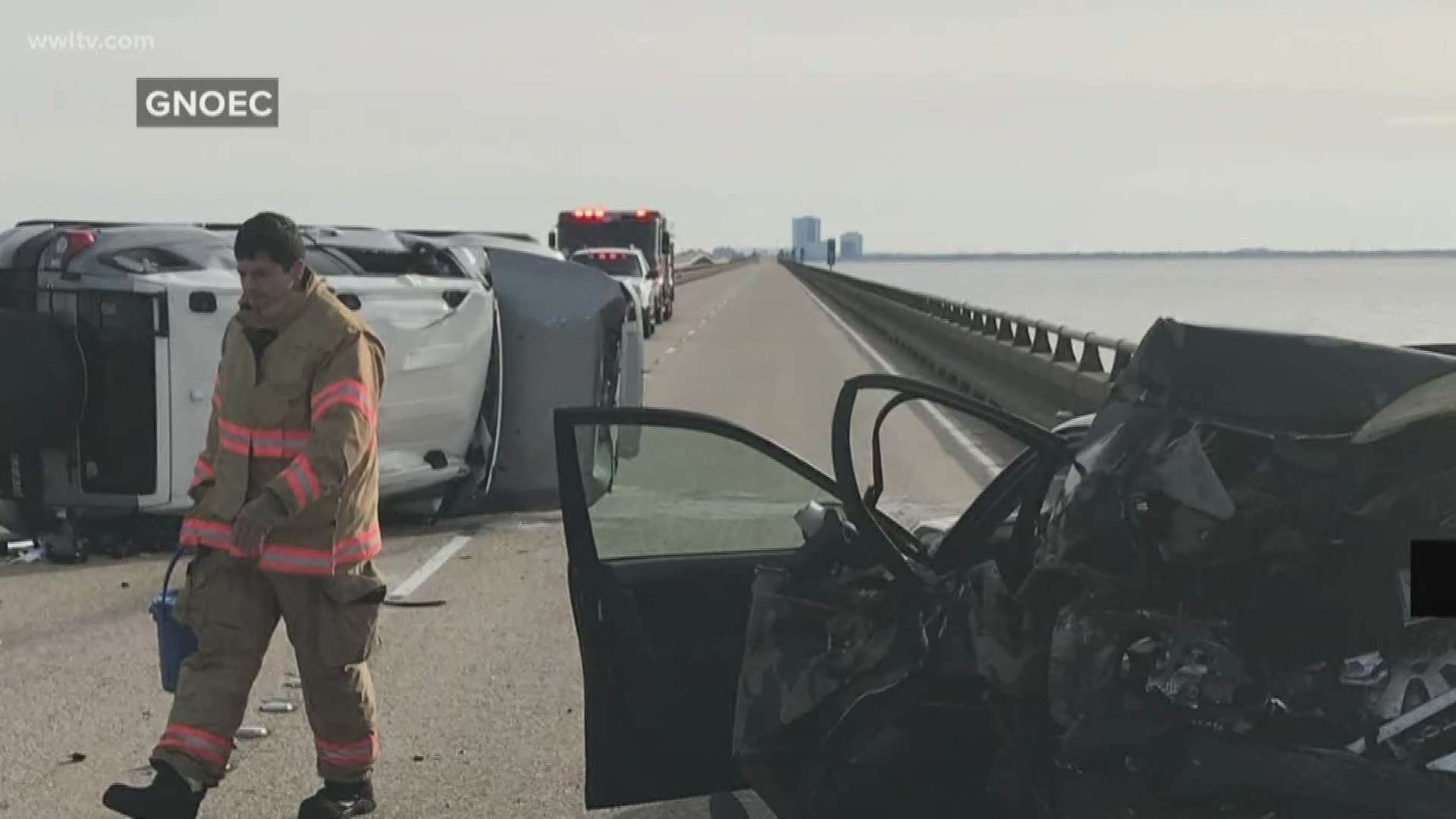 The southbound lanes of the Causeway were shut down by authorities for several hours Wednesday afternoon because of a fatal crash.