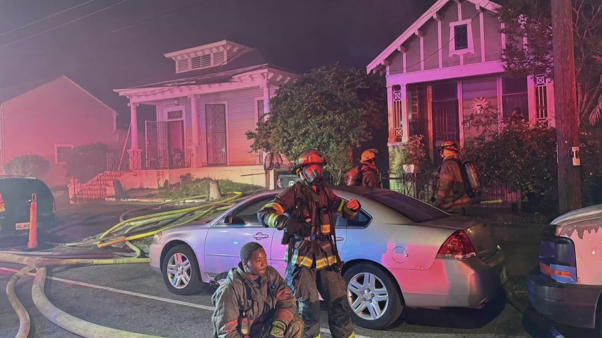Three people are displaced after a 2-alarm fire damaged their New Orleans home.