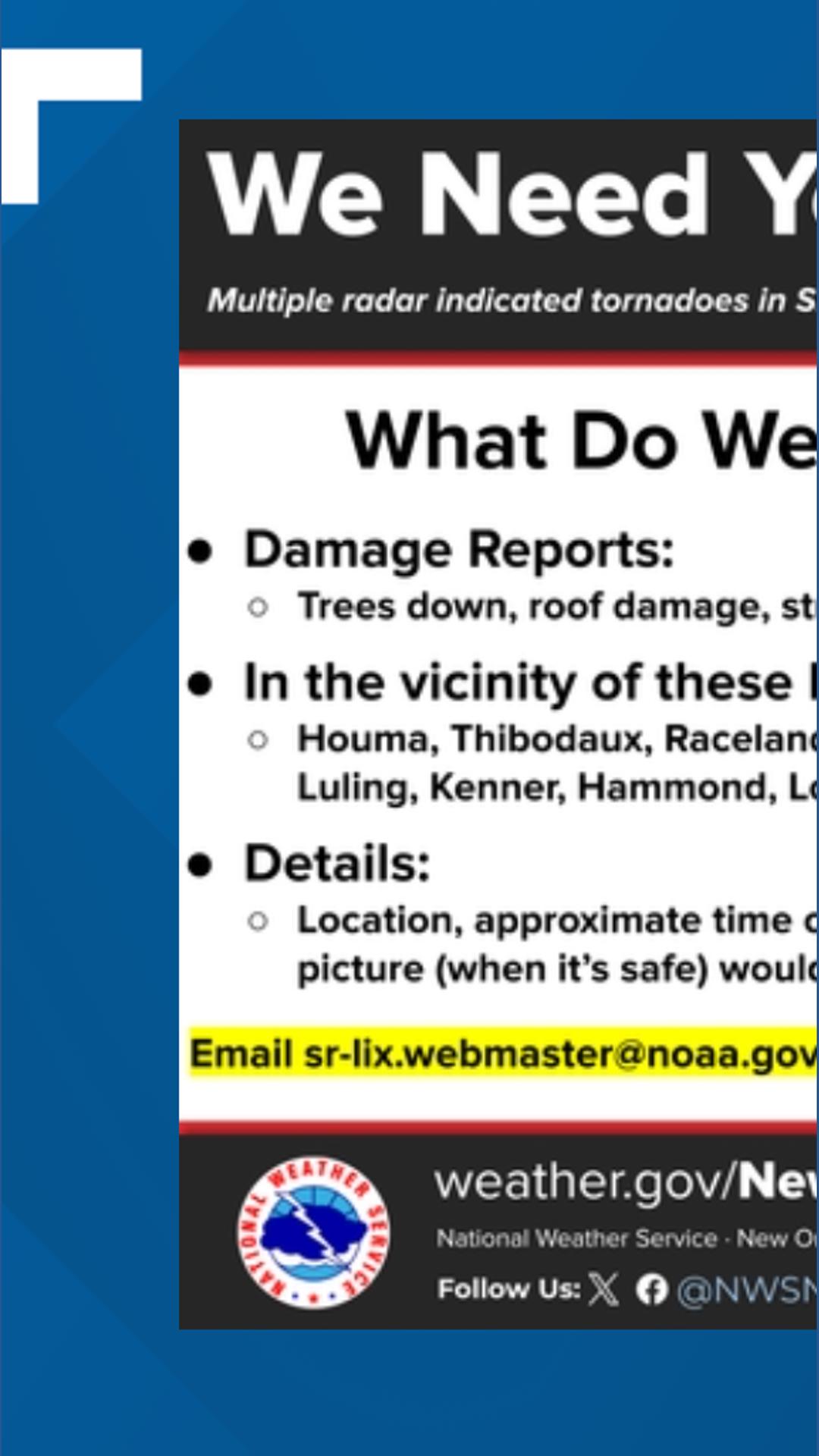 National Weather Service asks public for damage reports following ...