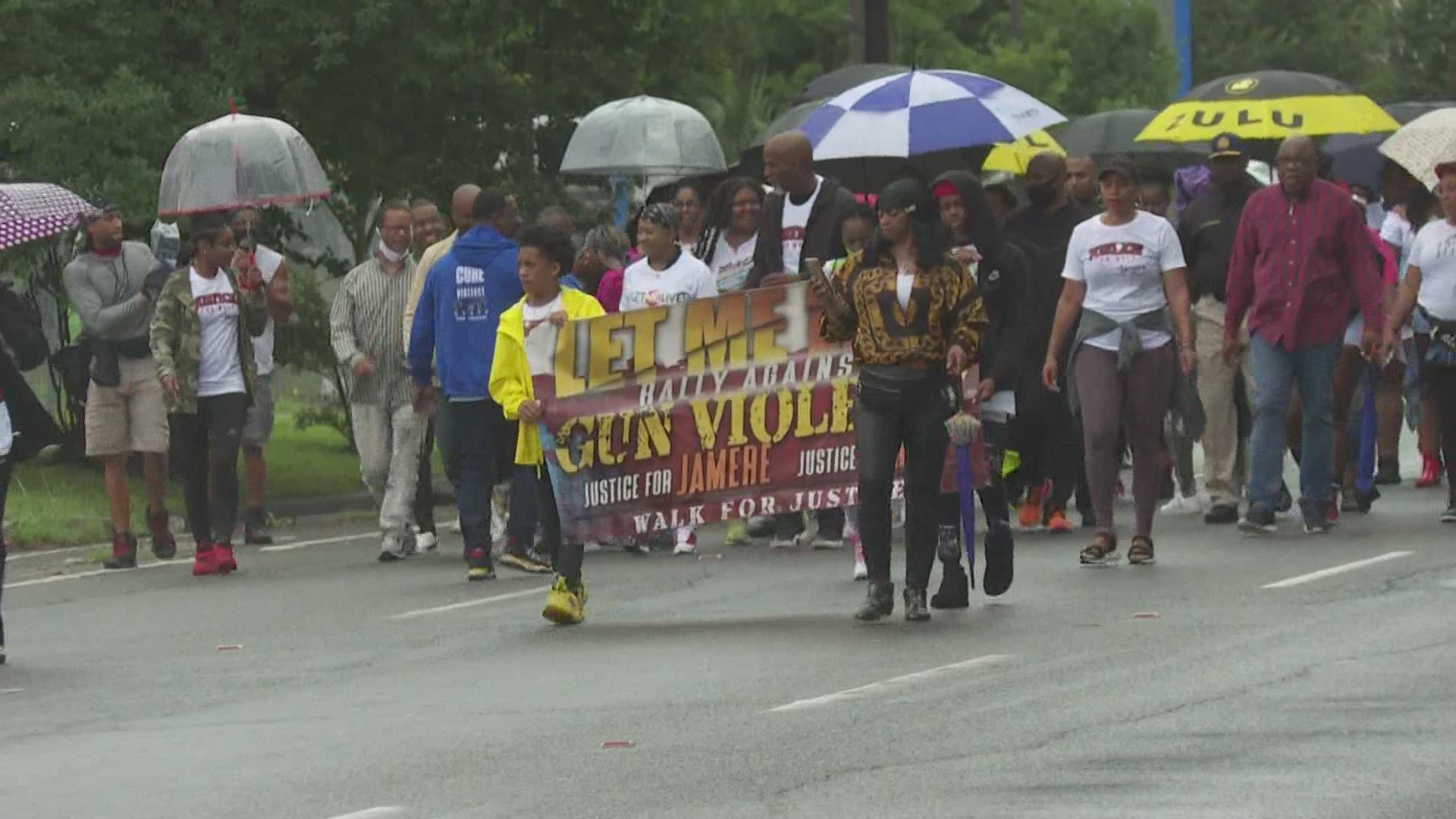 Families and friends marched through New Orleans Saturday pleading for the end to gun violence. The mothers of some young victims shot and killed led the marchers.