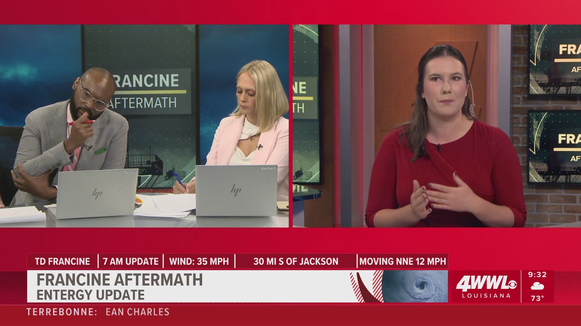 WWL Louisiana's Rachel Handley provides an update on power outages after Hurricane Francine.