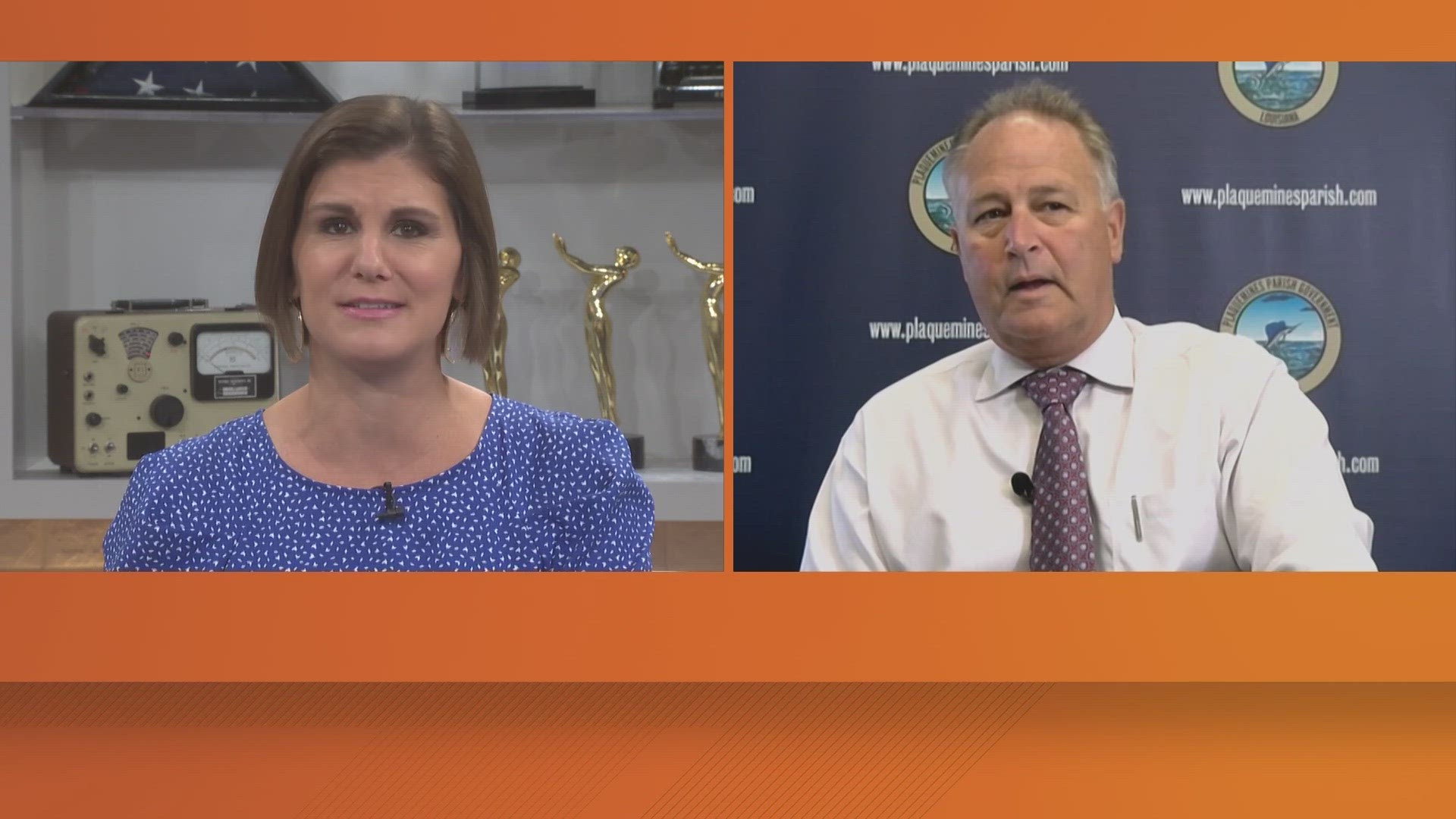 Plaquemines parish president gives an update on saltwater intrusion