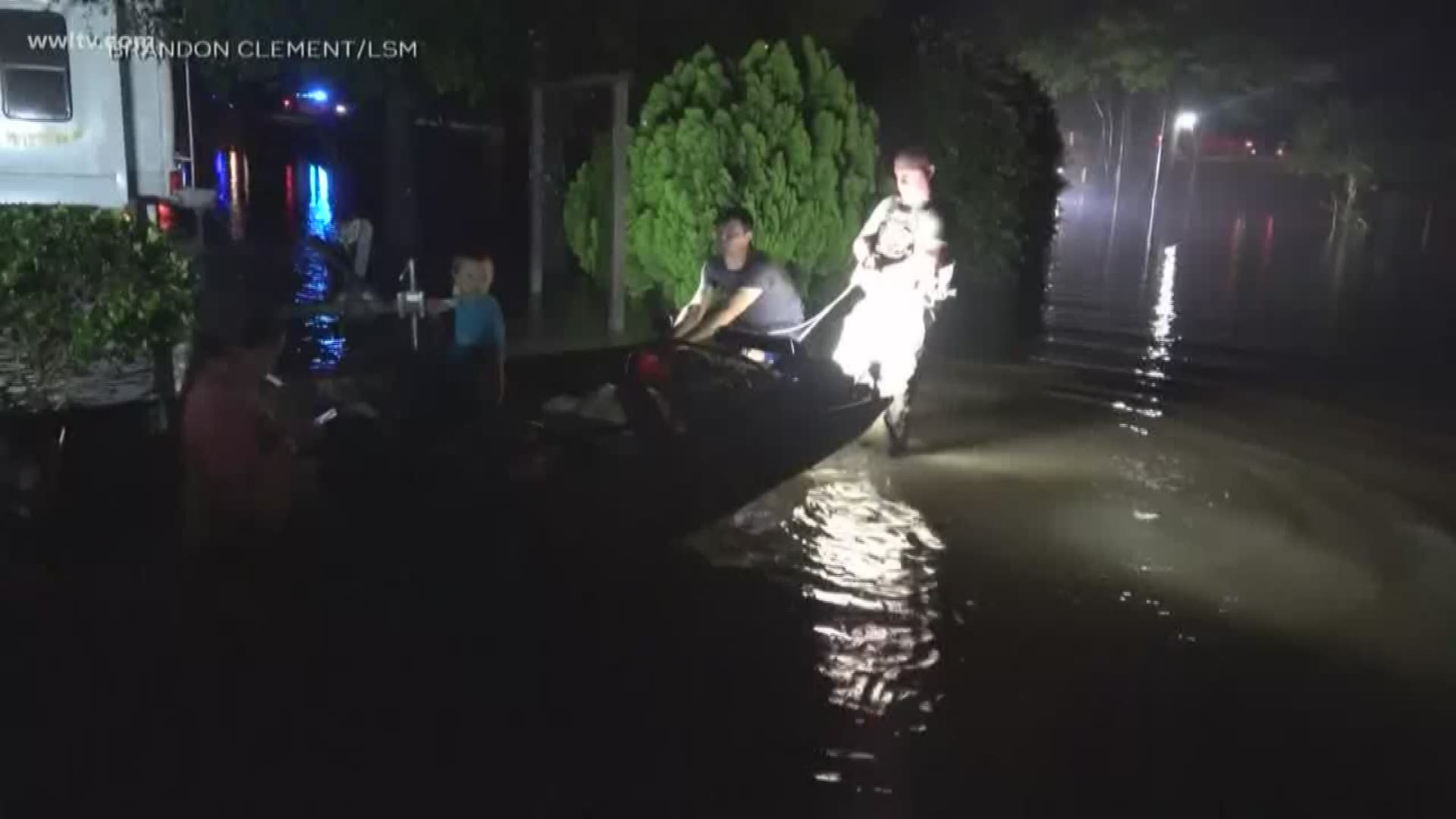 Emergency crews were up all night saving people from high waters.