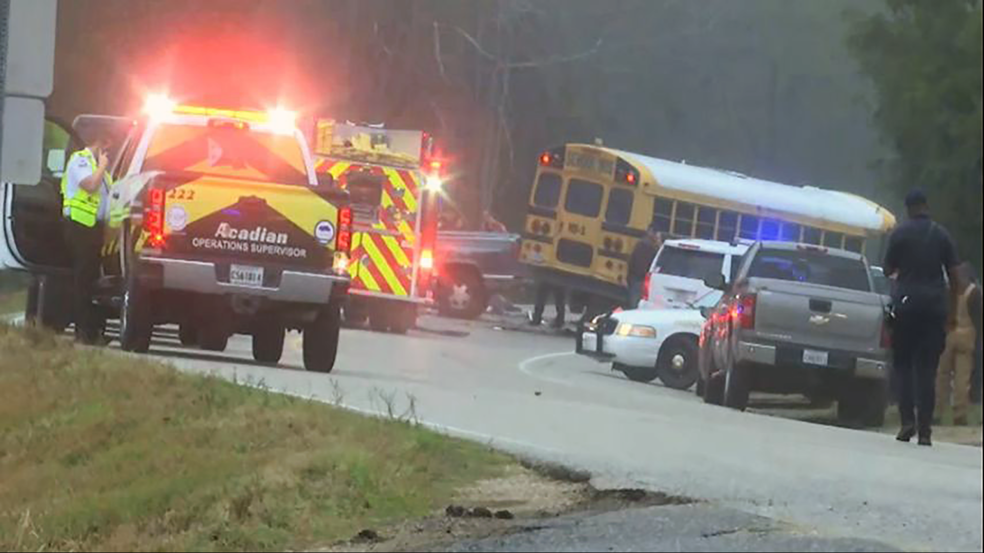Report: 12 hurt after pickup crashes into Louisiana school bus | wwltv.com