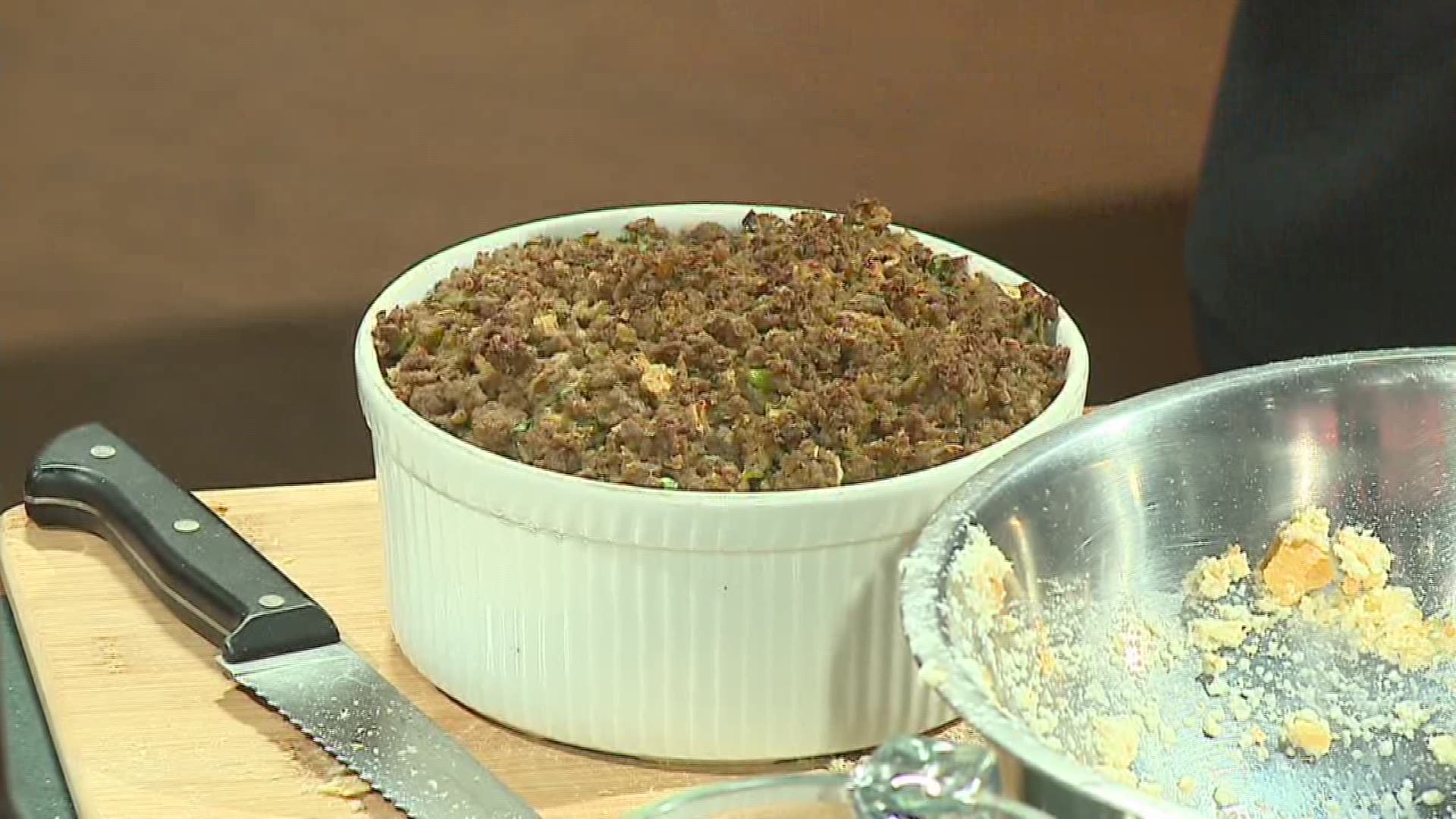 Today is National Stuffing Day right on time for Thanksgiving, and Poppy Tooker shares her great recipe.