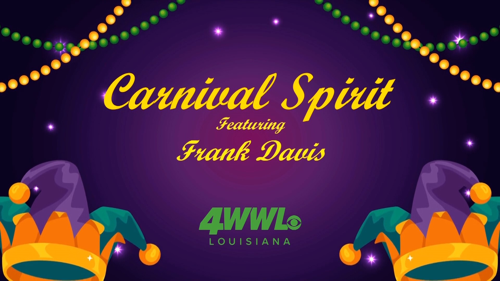 For three decades Frank Davis was a staple of WWL Louisiana’s Mardi Gras coverage. He told stories in a way that was always "Naturally N'awlins."