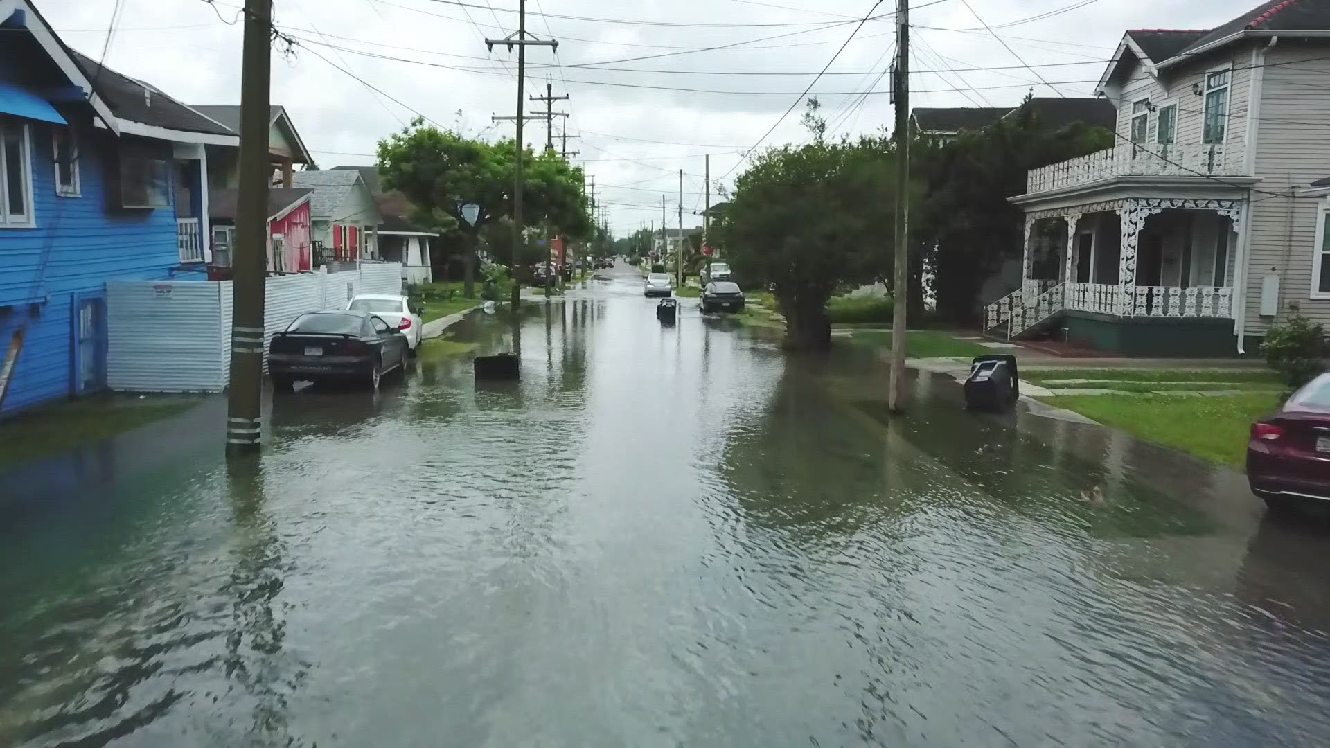 A large water main broke overnight in Uptown, causing street flooding and forcing a boil water advisory.