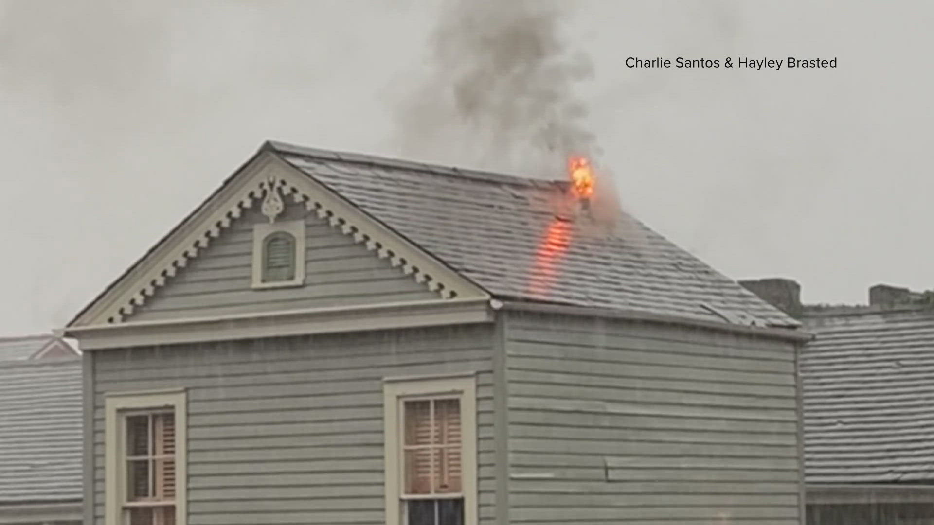 The fire broke out on Dumaine Street between Rampart and Burgundy.